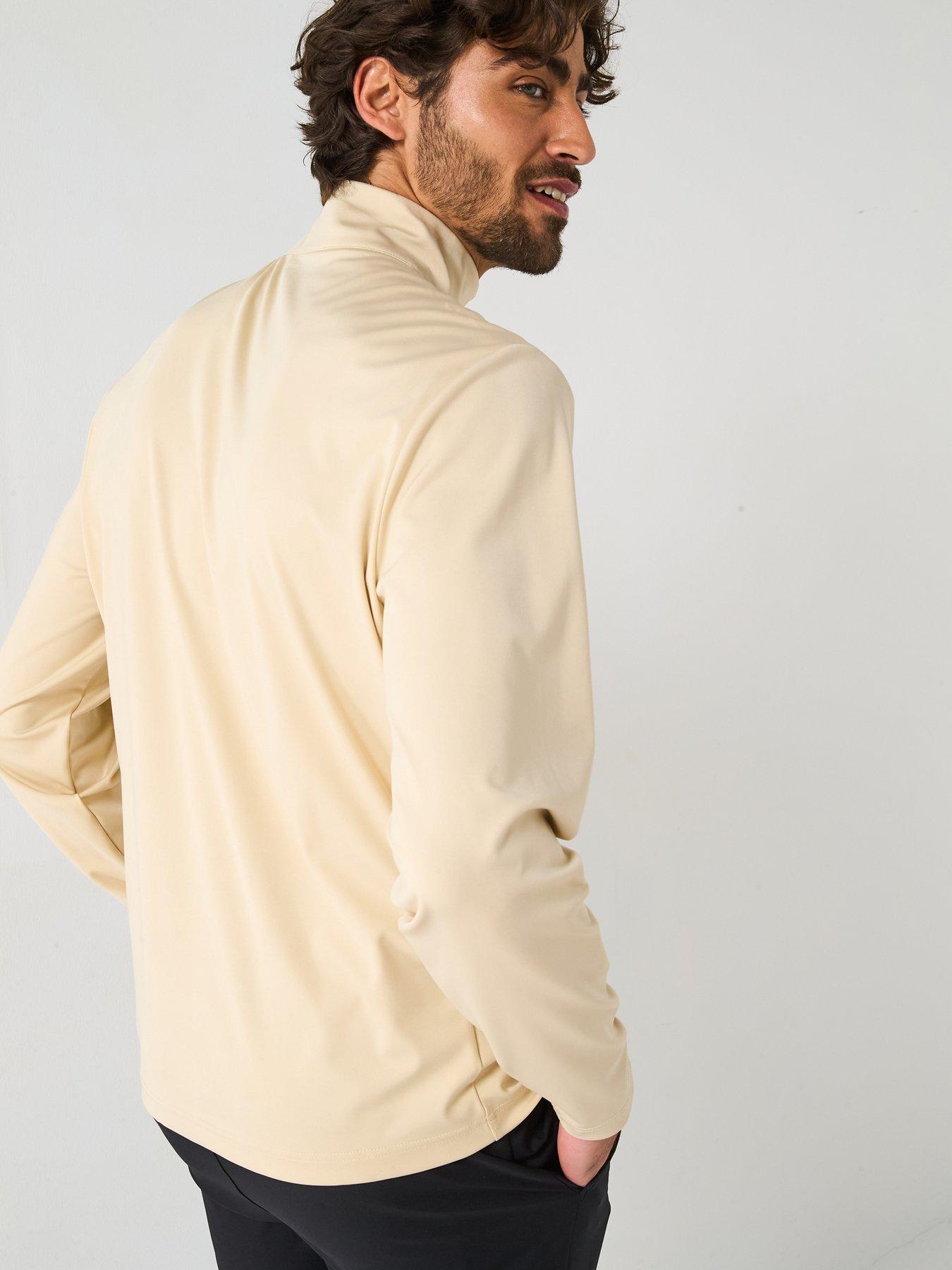Image 2 of 6 of Lyle & Scott Mens Golf Course Midlayer-sesame