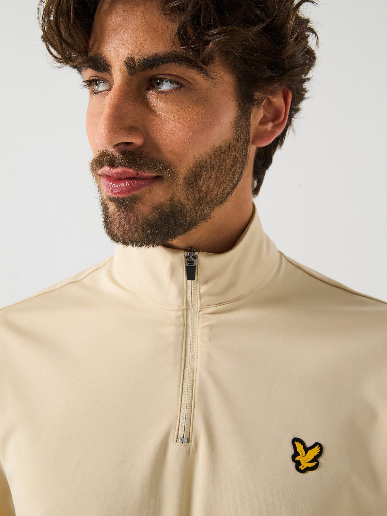 Image 4 of 6 of Lyle & Scott Mens Golf Course Midlayer-sesame