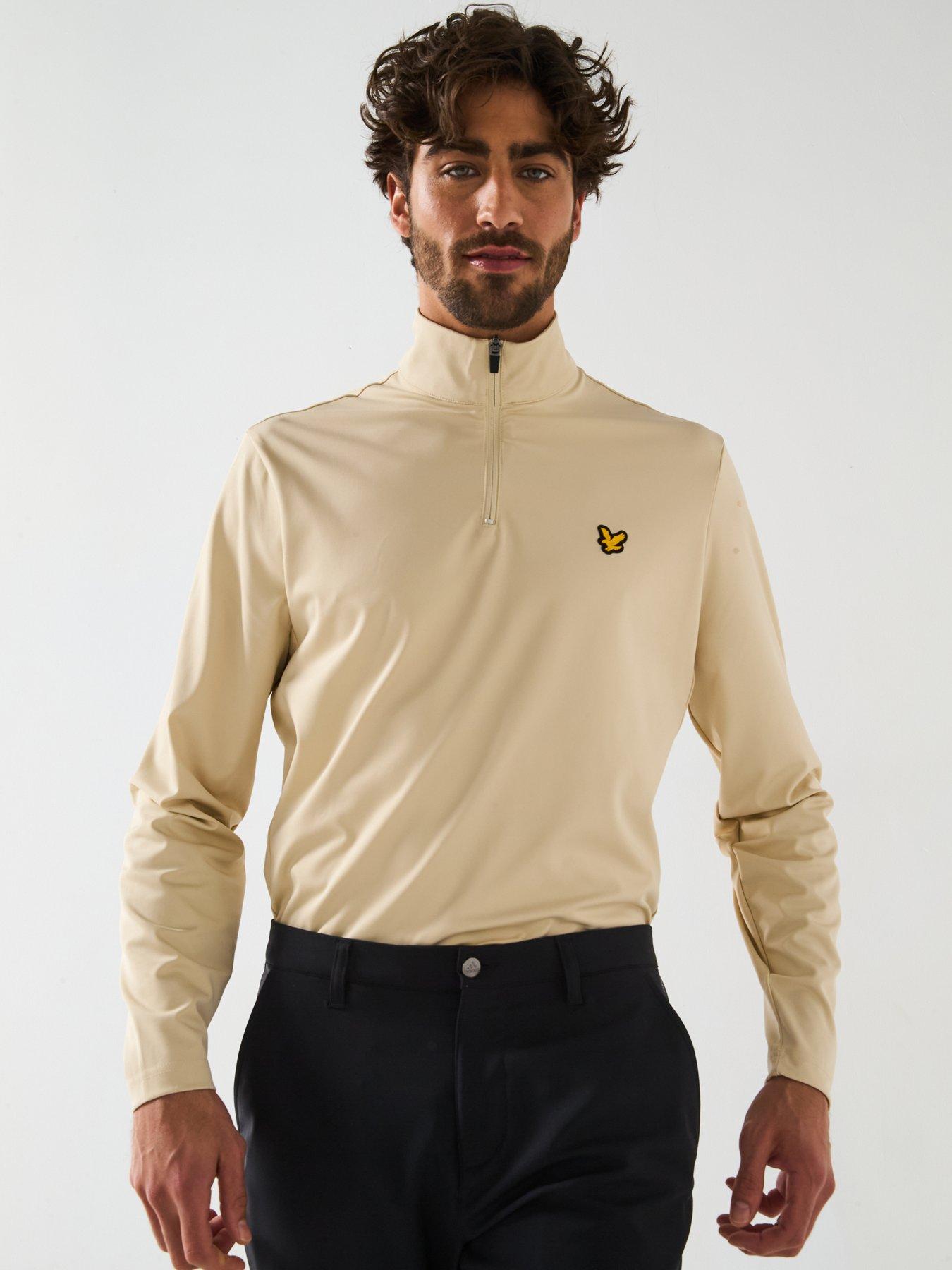 Image 5 of 6 of Lyle & Scott Mens Golf Course Midlayer-sesame