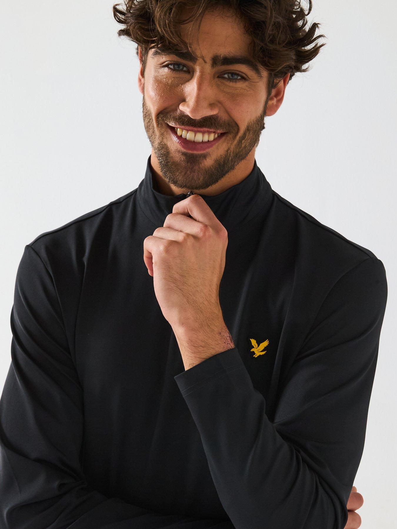 Image 4 of 6 of Lyle & Scott Mens Golf Course Midlayer - Black