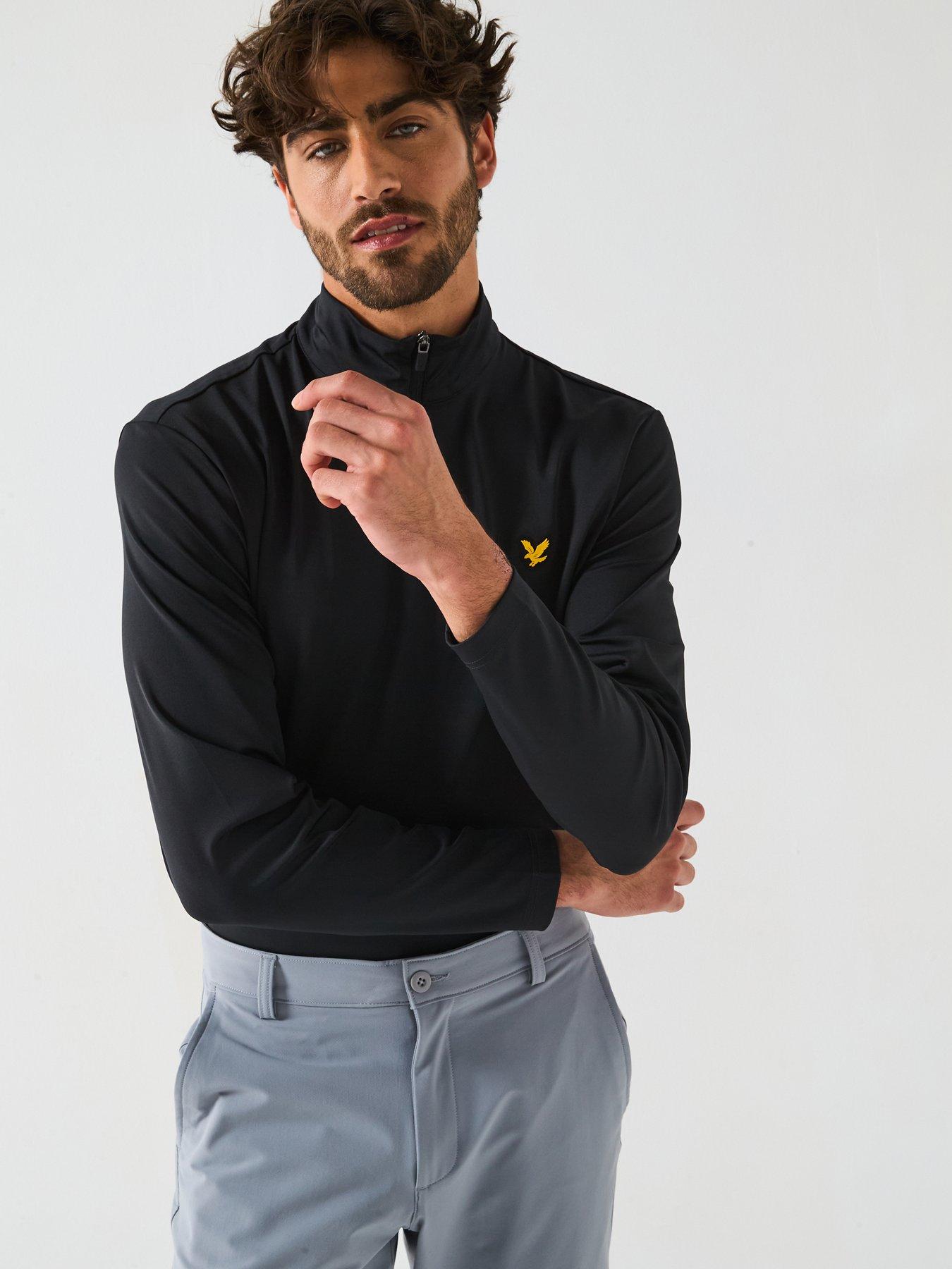 Image 6 of 6 of Lyle & Scott Mens Golf Course Midlayer - Black