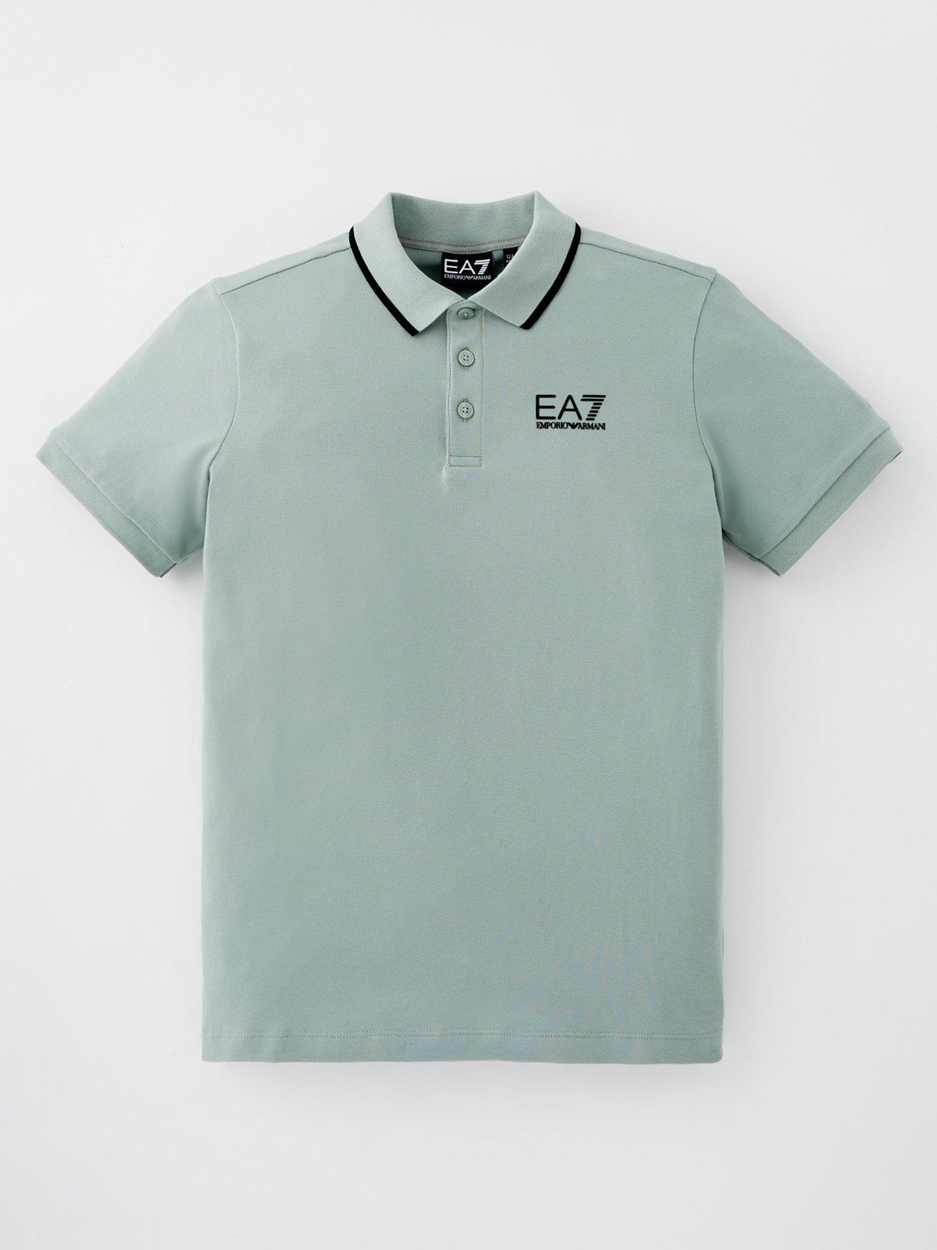 undefined Boys Core Id Pique Short Sleeve Polo Shirt - Green