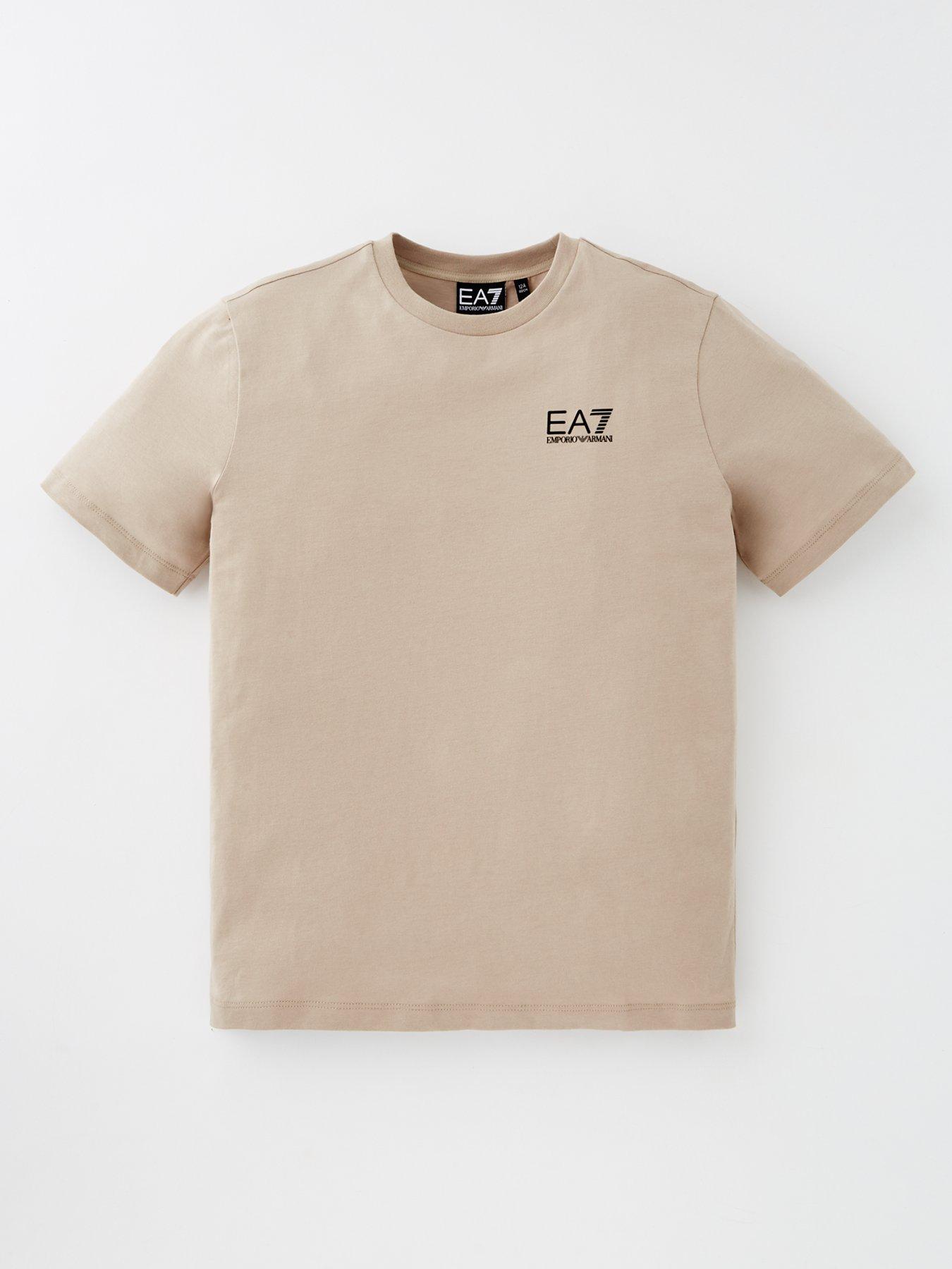 EA7 Emporio Armani Boys Core Id Short Sleeve T-Shirt - Beige