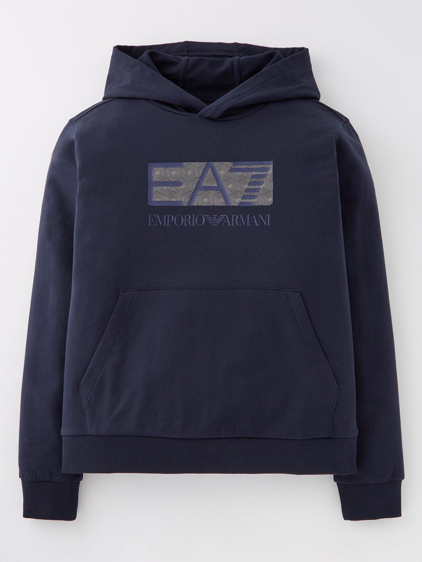 undefined Boys Train Visibility Hoodie - Navy