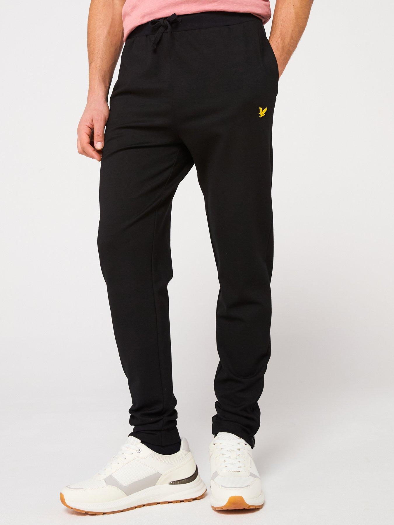 undefined Mens Fly Fleece Tracksuit Bottoms - Black