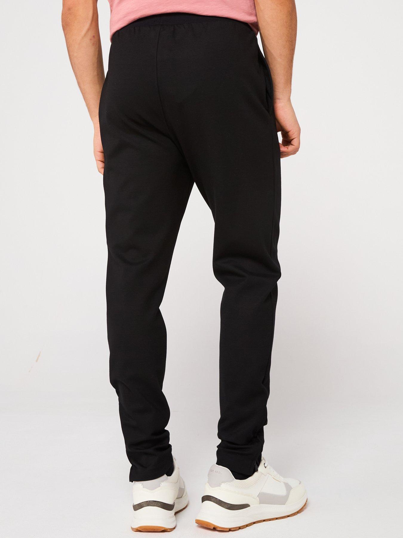 Image 2 of 4 of Lyle & Scott Mens Fly Fleece Tracksuit Bottoms - Black