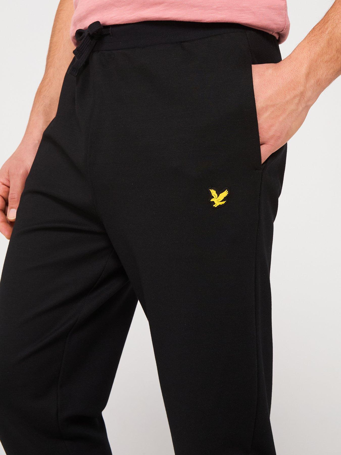 Image 4 of 4 of Lyle & Scott Mens Fly Fleece Tracksuit Bottoms - Black