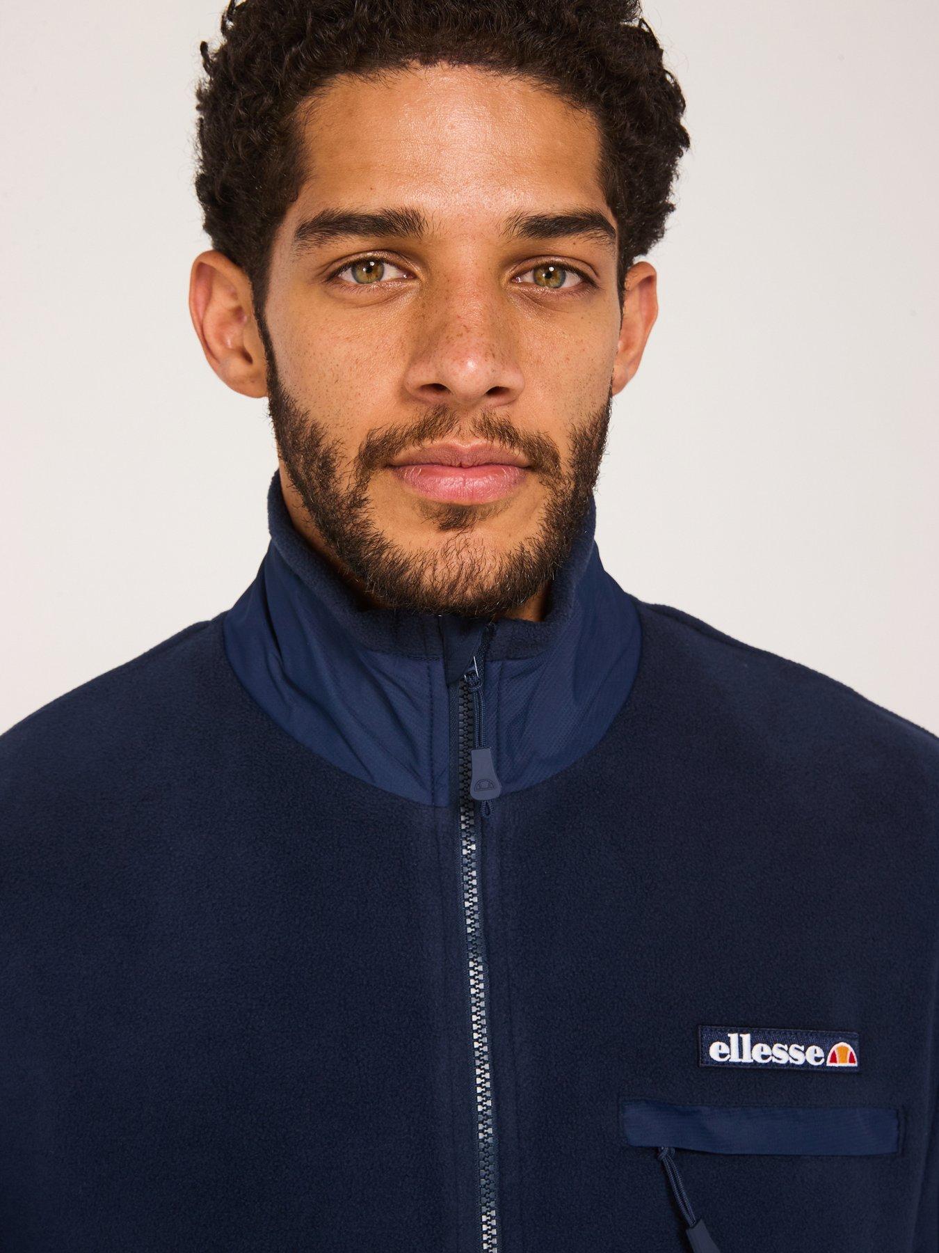 Image 4 of 6 of Ellesse Mens Maseben Fleece Jacket - Navy