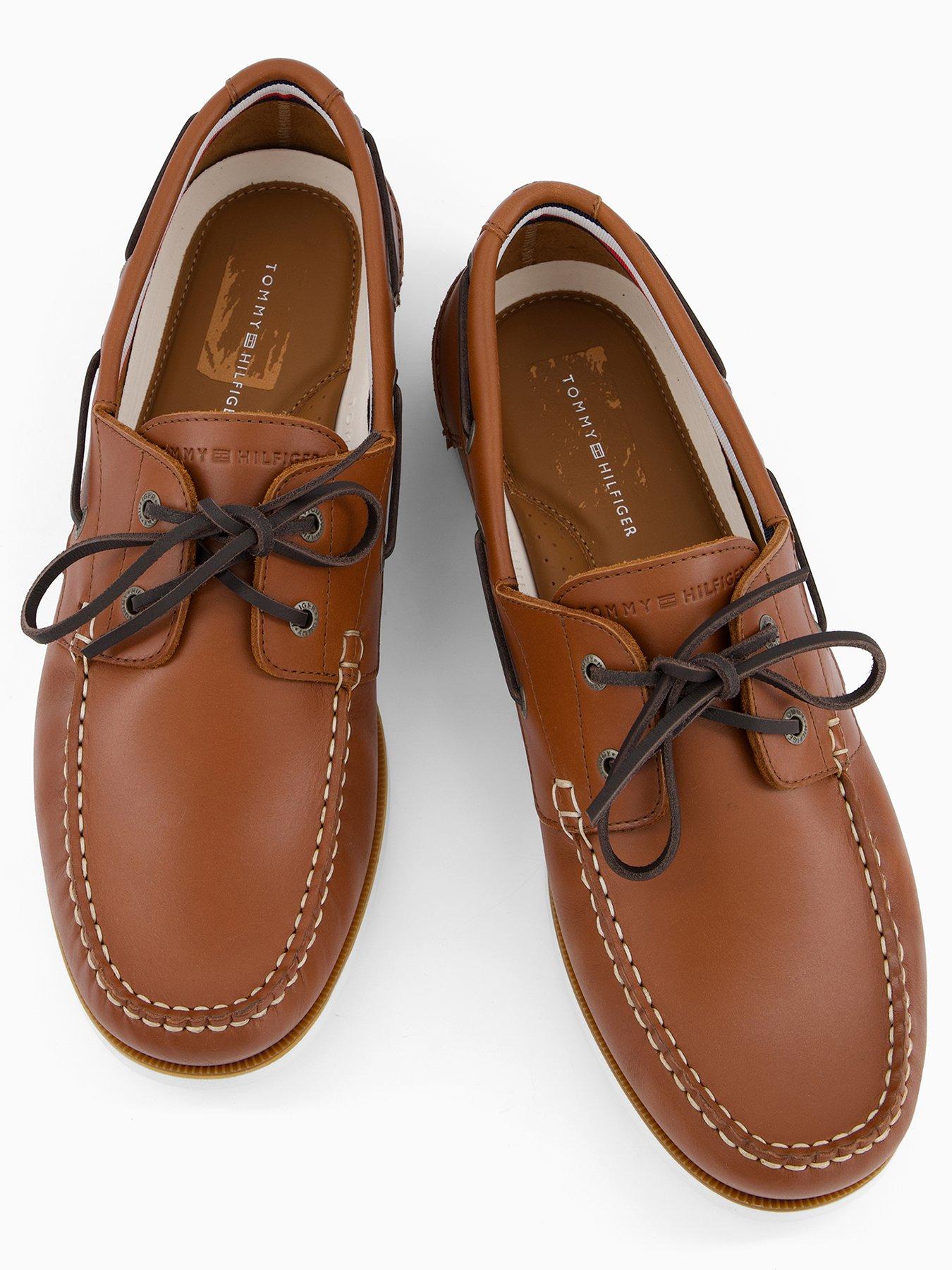 Image 3 of 7 of Tommy Hilfiger Th Boat Shoe Core Lth Boat Shoes - Brown