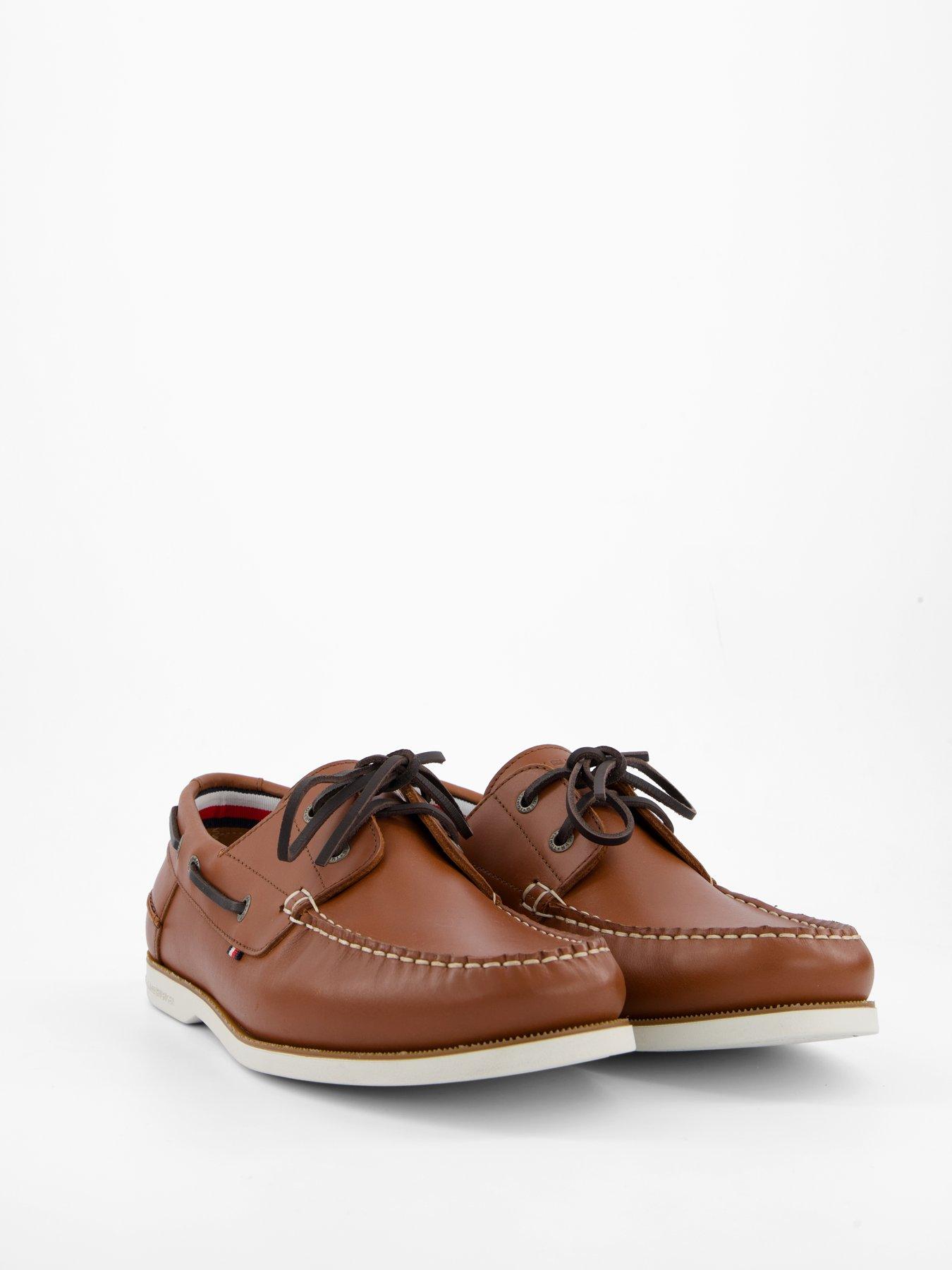 Image 6 of 7 of Tommy Hilfiger Th Boat Shoe Core Lth Boat Shoes - Brown