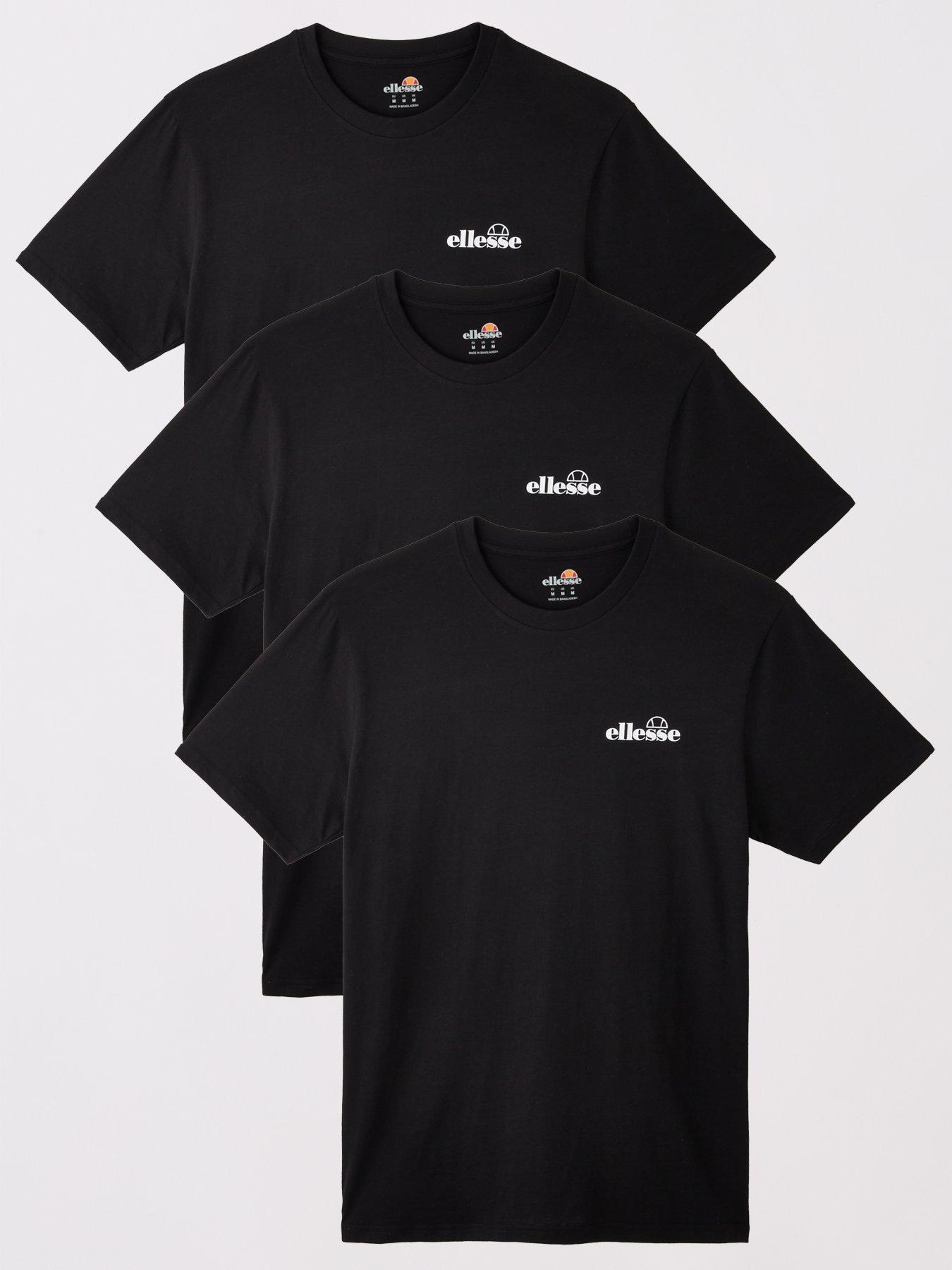 undefined Mens Azzini 3 Pack T-Shirt - Black
