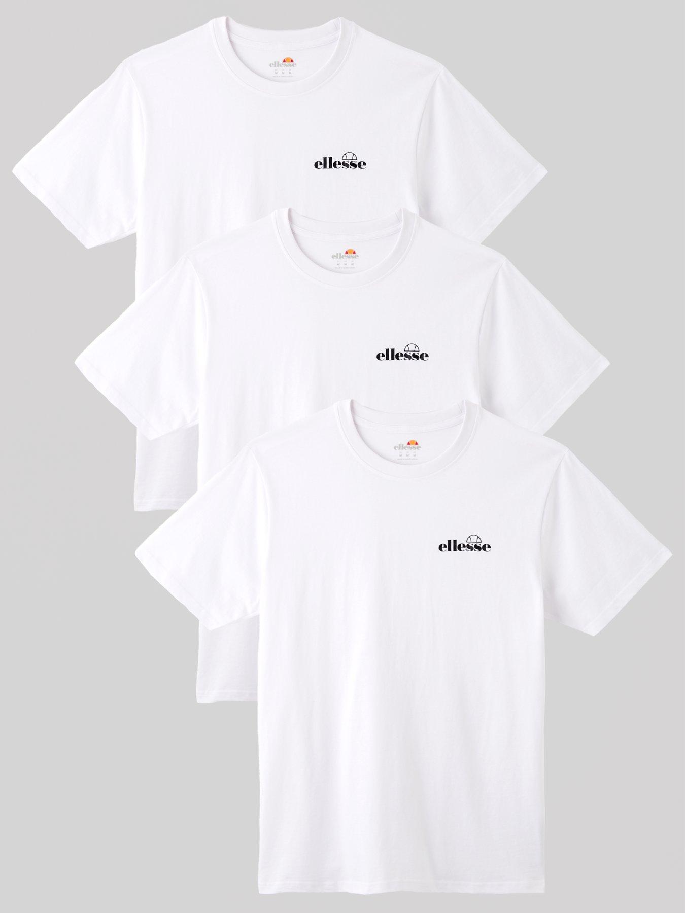 undefined Mens Azzini 3 Pack T-Shirt - White