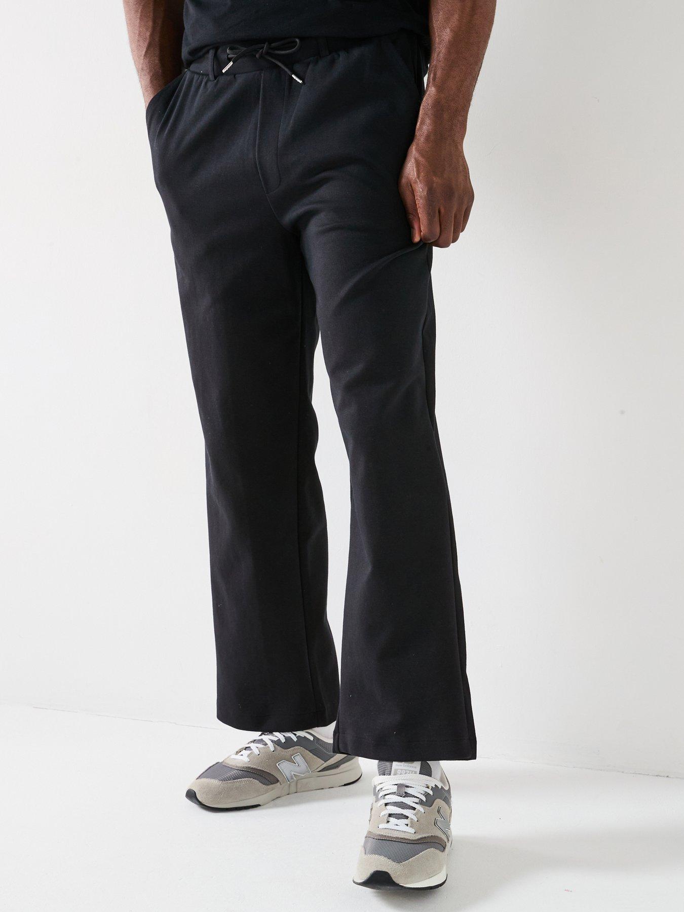 undefined Bill Ezra Tapered Relaxed Fit Trousers - Black