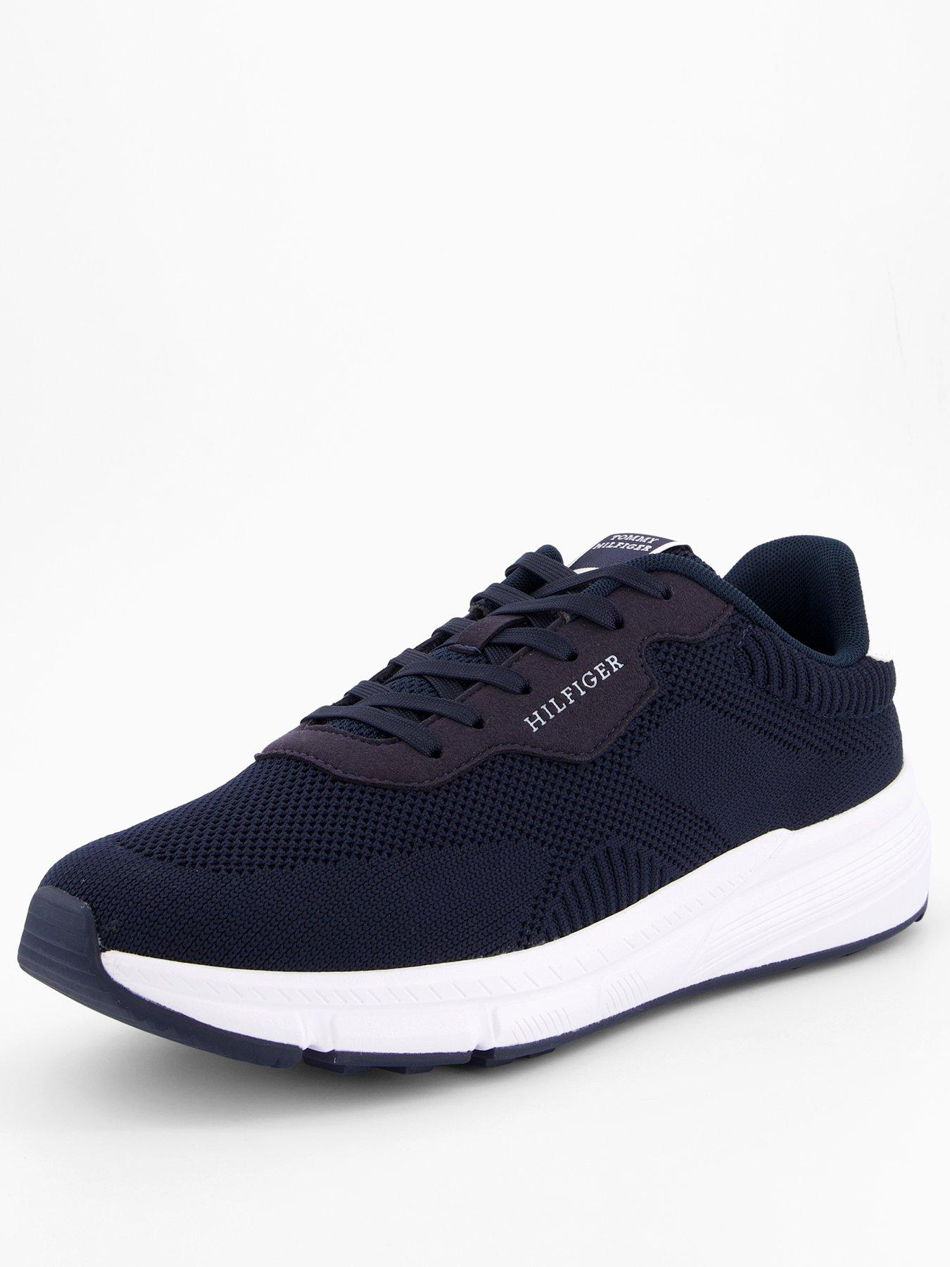 Image 2 of 7 of Tommy Hilfiger Lightweight Rwb Knitted Runners - Navy