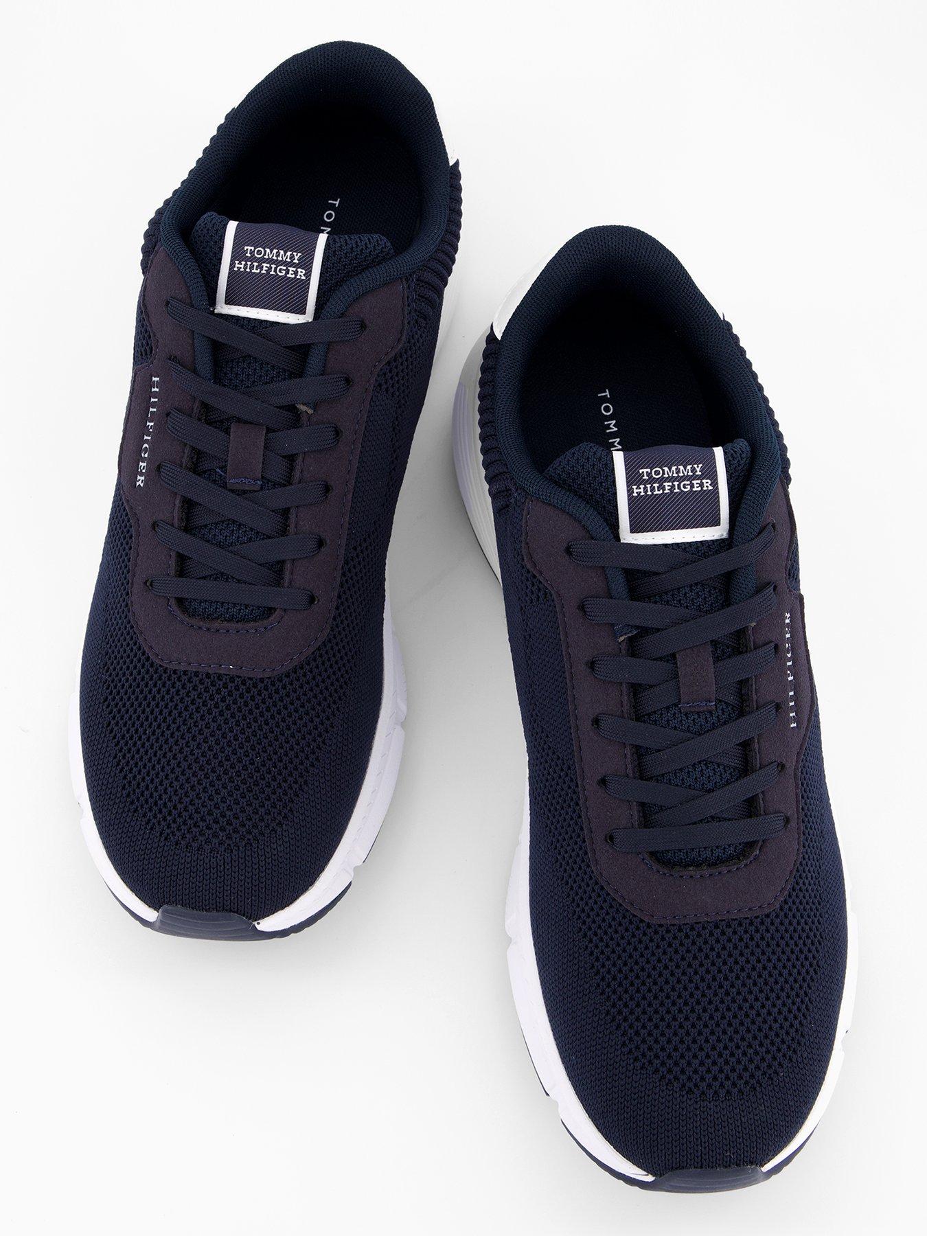 Image 3 of 7 of Tommy Hilfiger Lightweight Rwb Knitted Runners - Navy