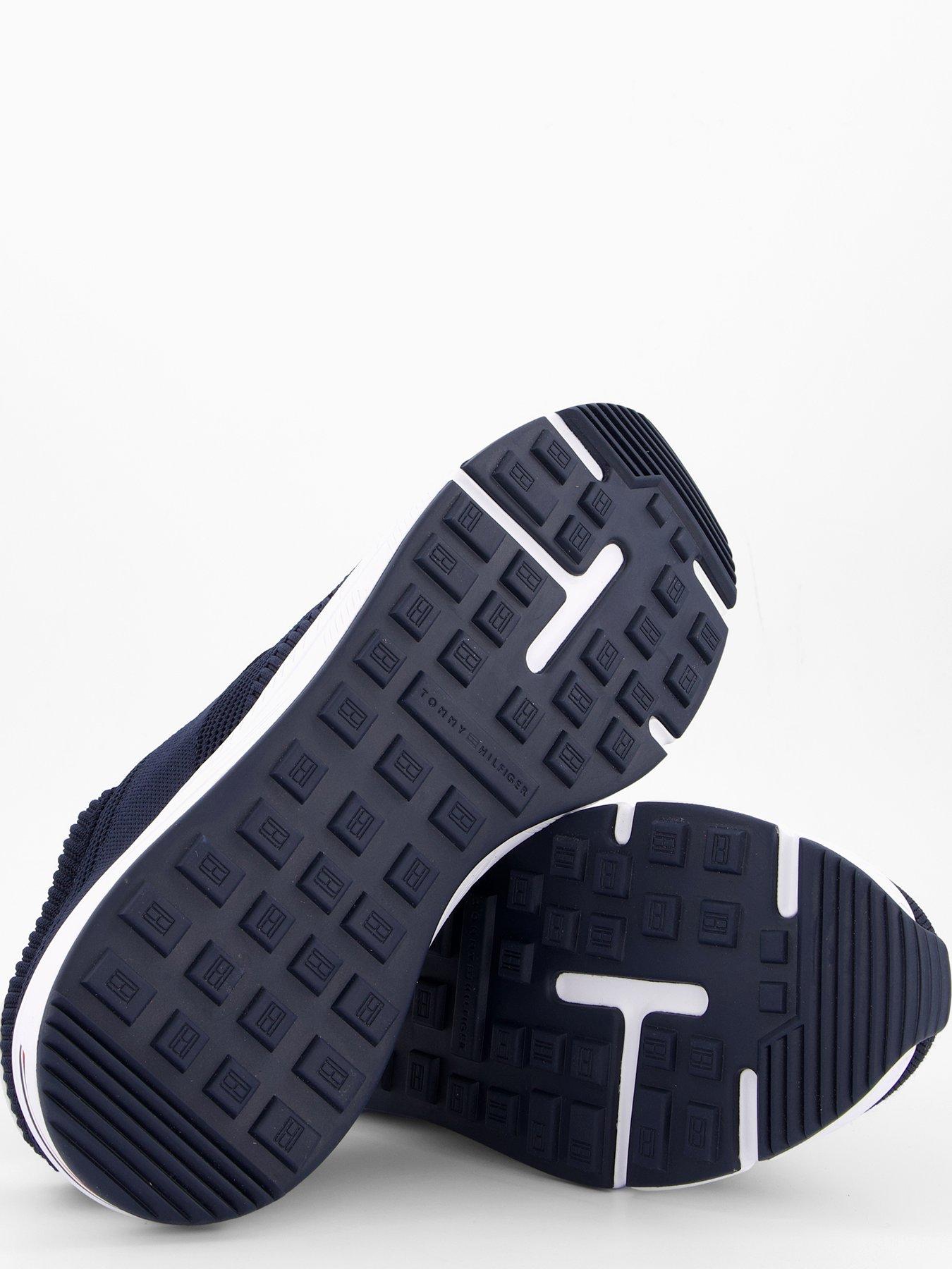 Image 4 of 7 of Tommy Hilfiger Lightweight Rwb Knitted Runners - Navy