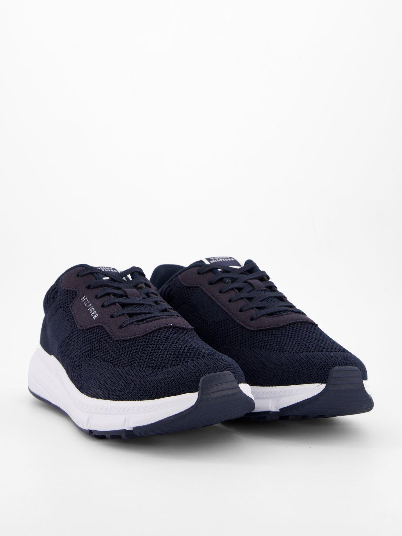 Image 6 of 7 of Tommy Hilfiger Lightweight Rwb Knitted Runners - Navy