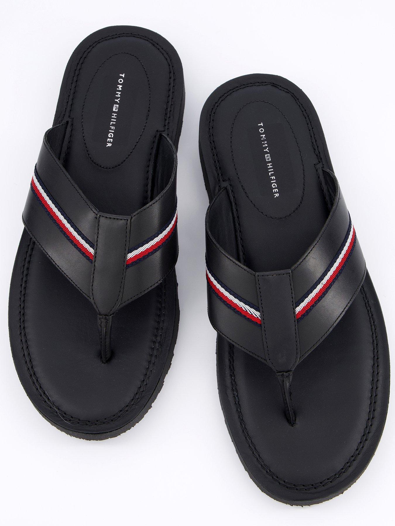 Image 3 of 6 of Tommy Hilfiger Core Toe Post Sandals - Black