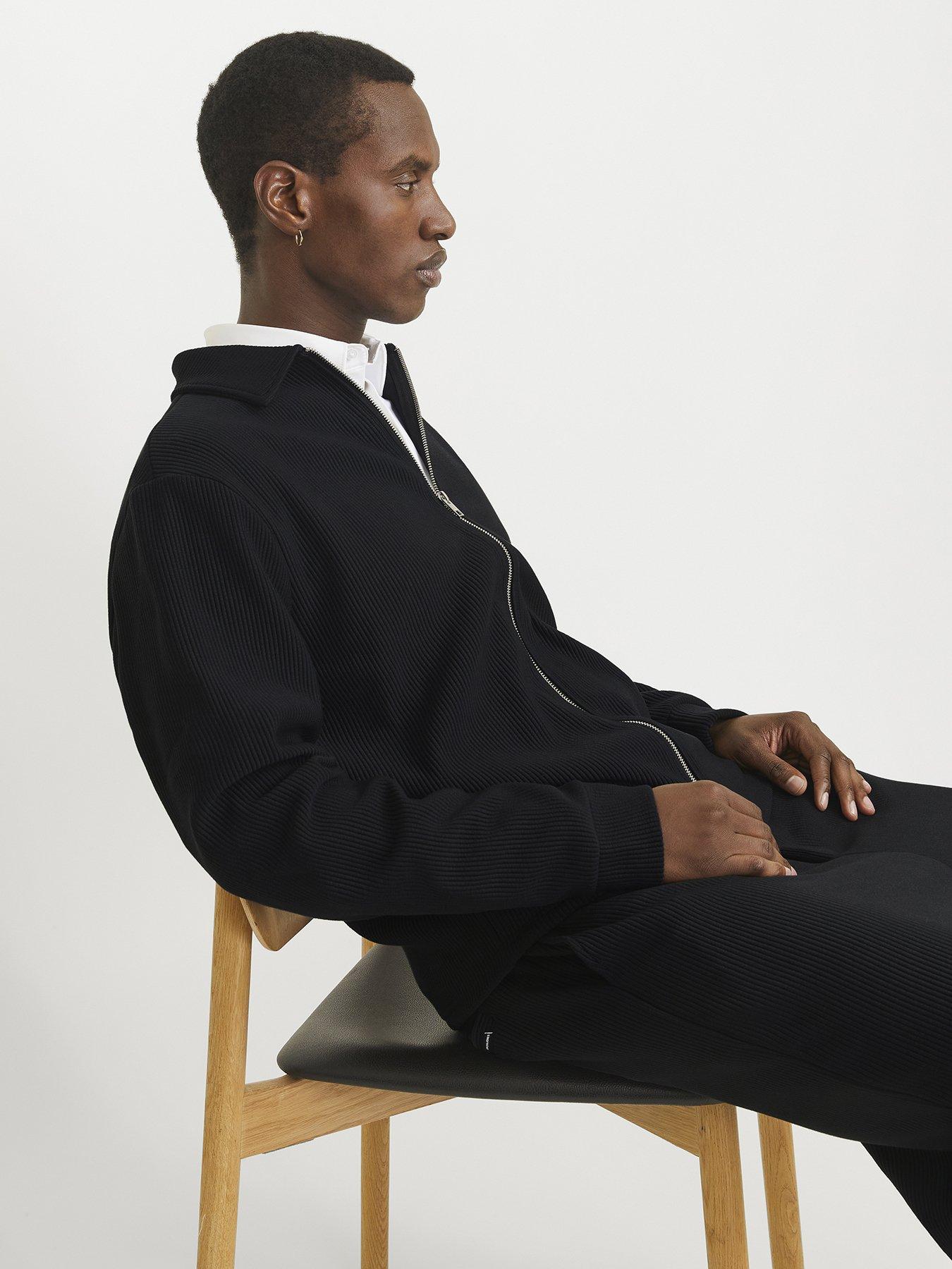 Image 3 of 6 of Jack & Jones Rick Zip Through Overshirt - Black