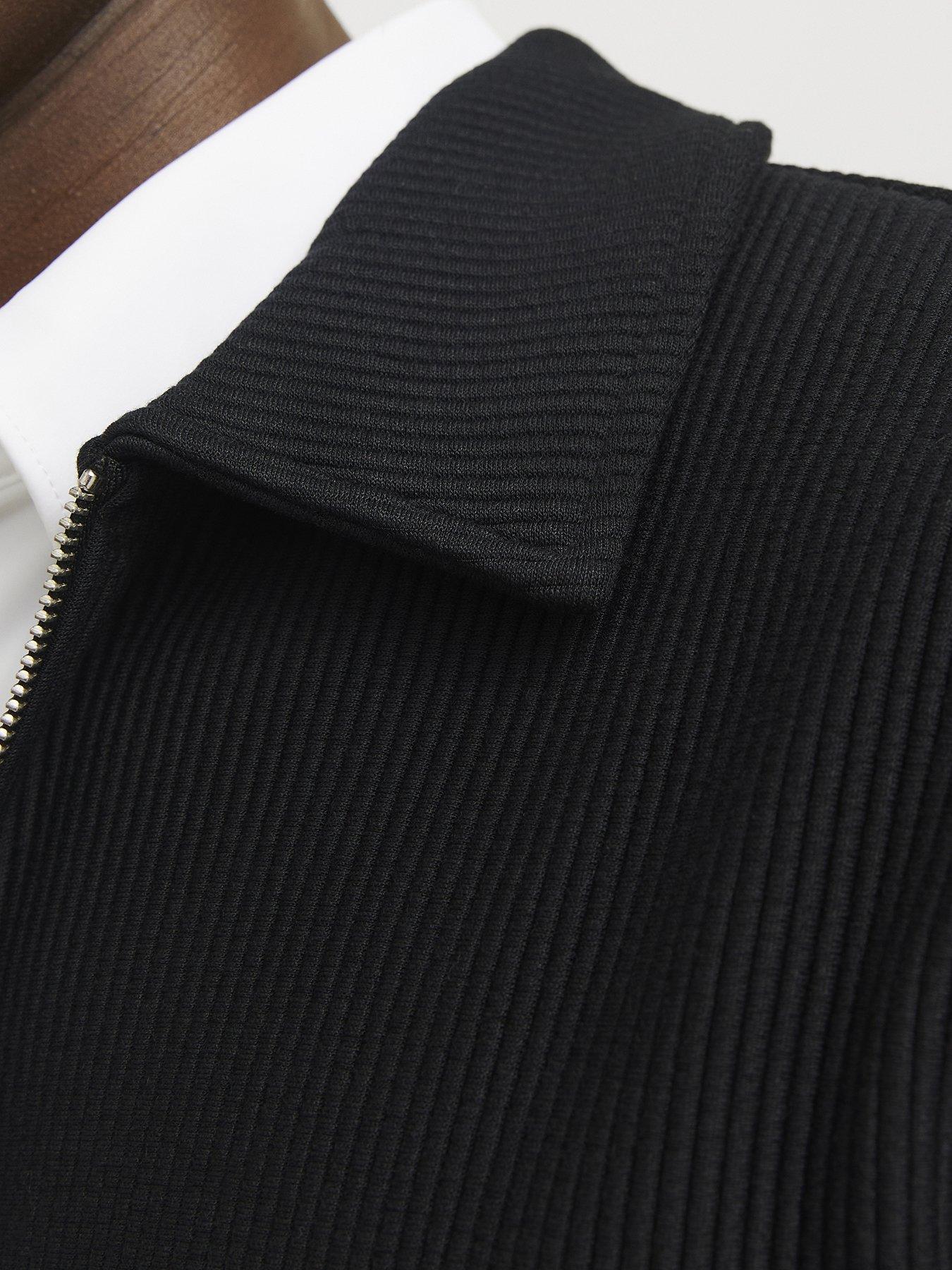 Image 4 of 6 of Jack & Jones Rick Zip Through Overshirt - Black