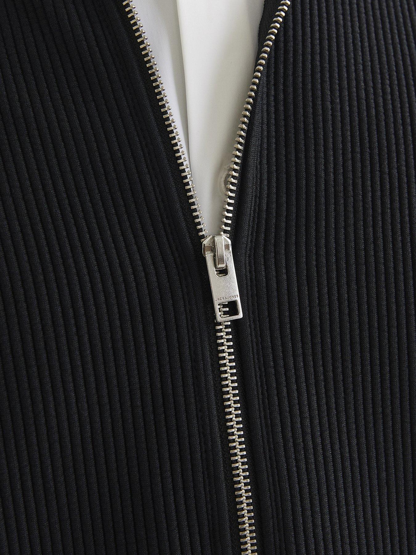 Image 5 of 6 of Jack & Jones Rick Zip Through Overshirt - Black