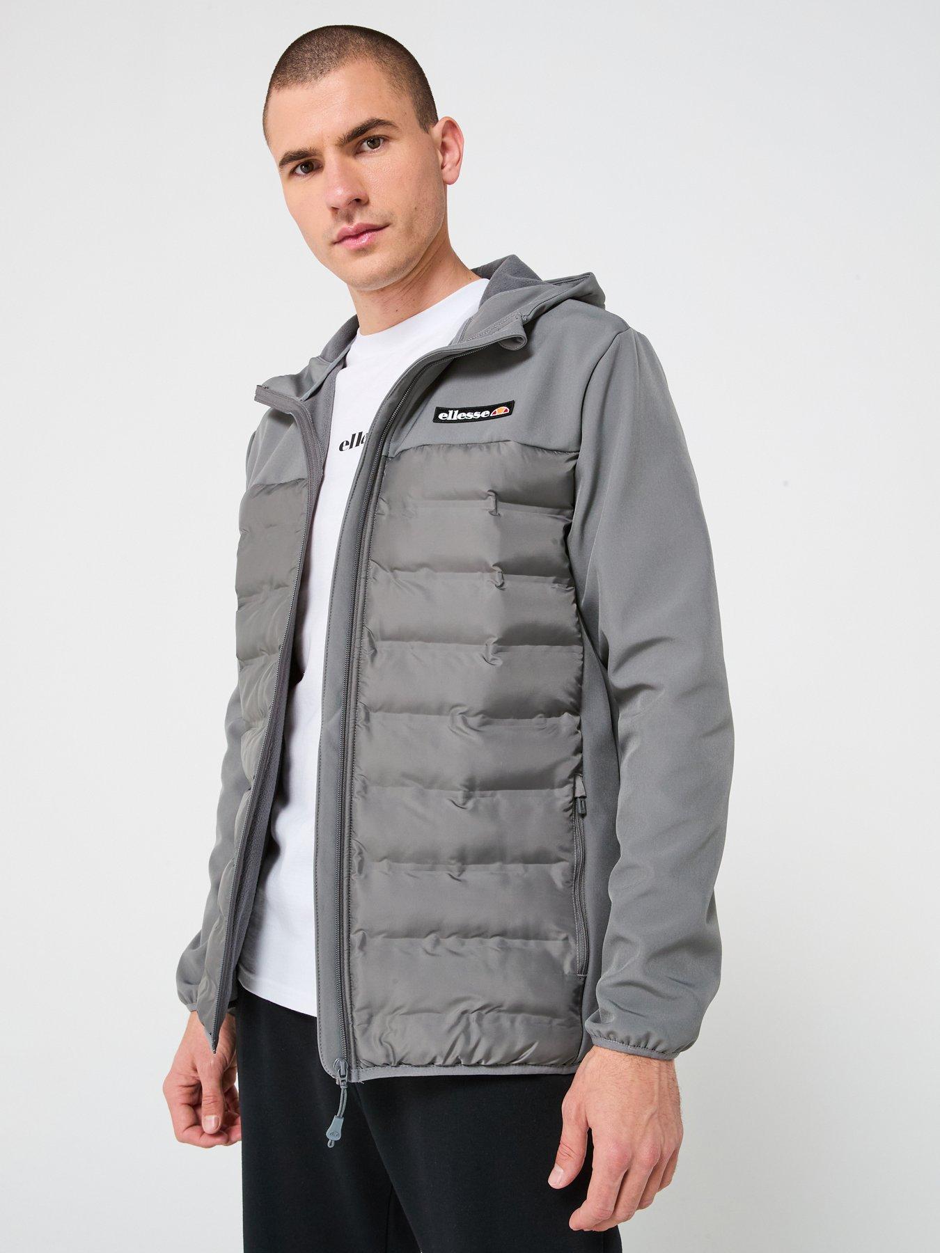 Image 4 of 5 of Ellesse Mens Cassiano Full- Zip Jacket - Dark Grey