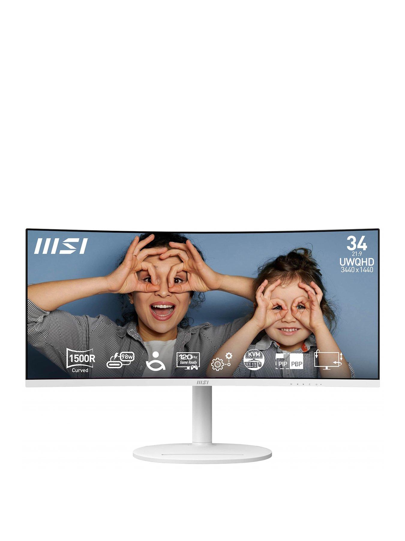 MSI Modern MD342CQPW - 34in - UWQHD - 120Hz - Curved Monitor - White