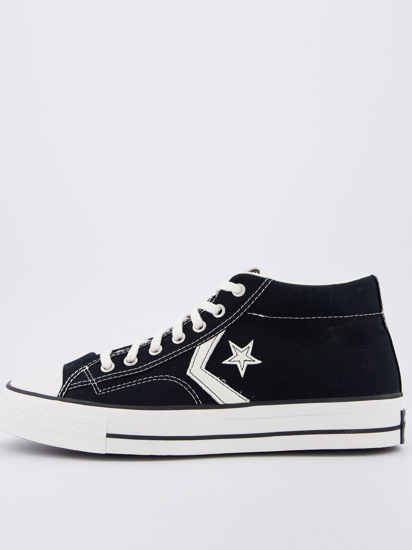 undefined Mens Star Player 76 Canvas Mid/Vintage White/Egret - Black