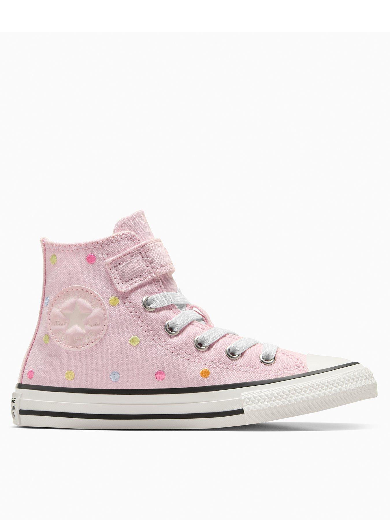 undefined Kids Chuck Taylor All Star 1V Canvas Hi-Top Trainers - Red