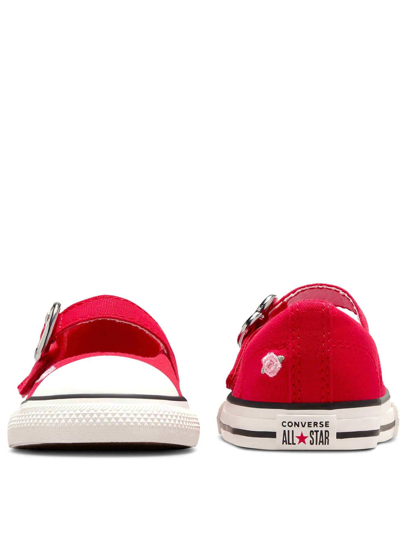 Image 3 of 7 of Converse Kids Chuck Taylor All Star Dainty Mary Jane Canvas Ox - Red