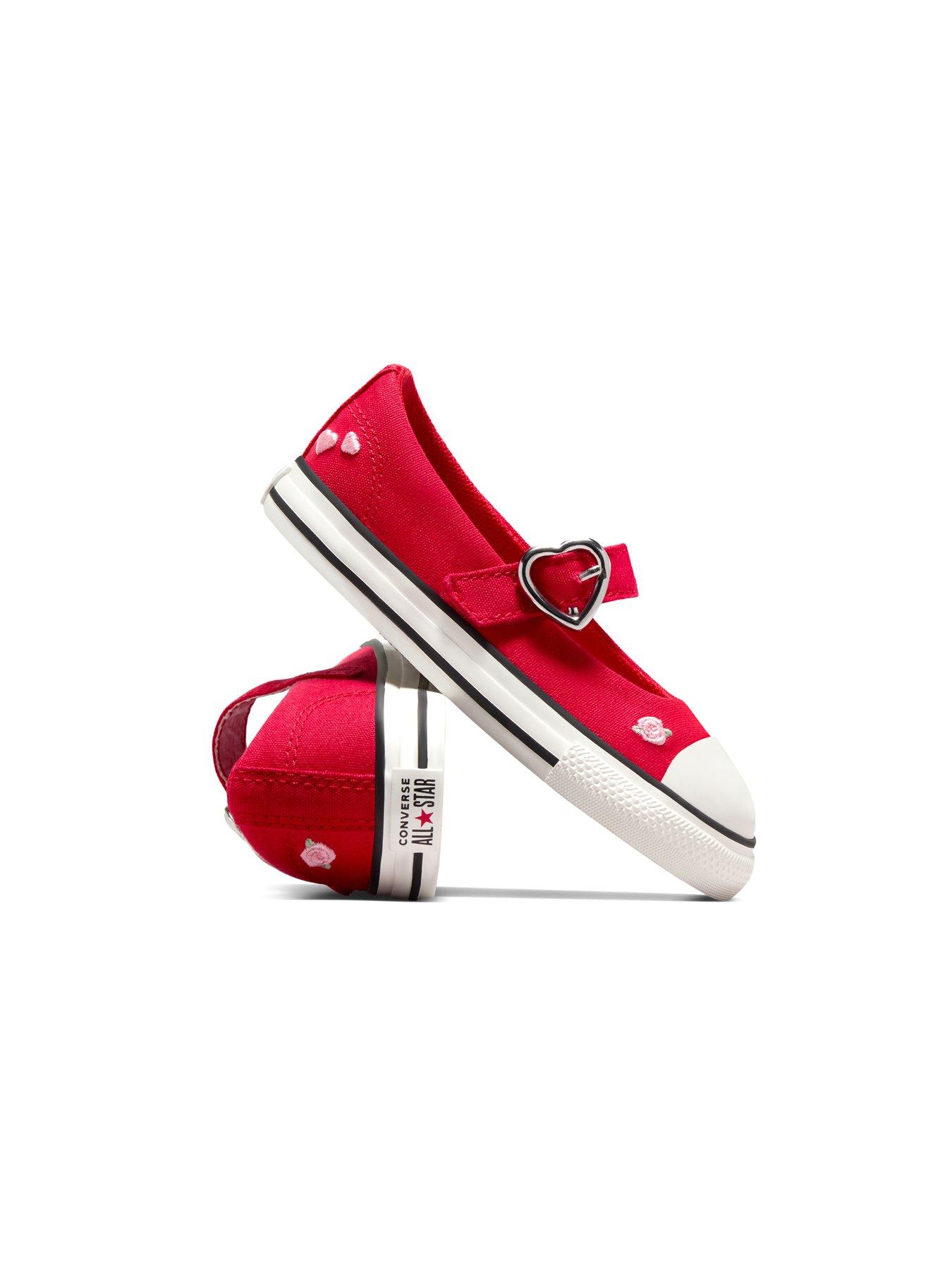 Image 7 of 7 of Converse Kids Chuck Taylor All Star Dainty Mary Jane Canvas Ox - Red