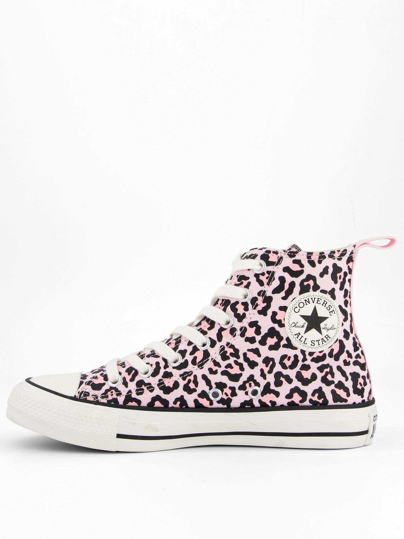 Converse Junior Hi-Top Trainers - Animal Print