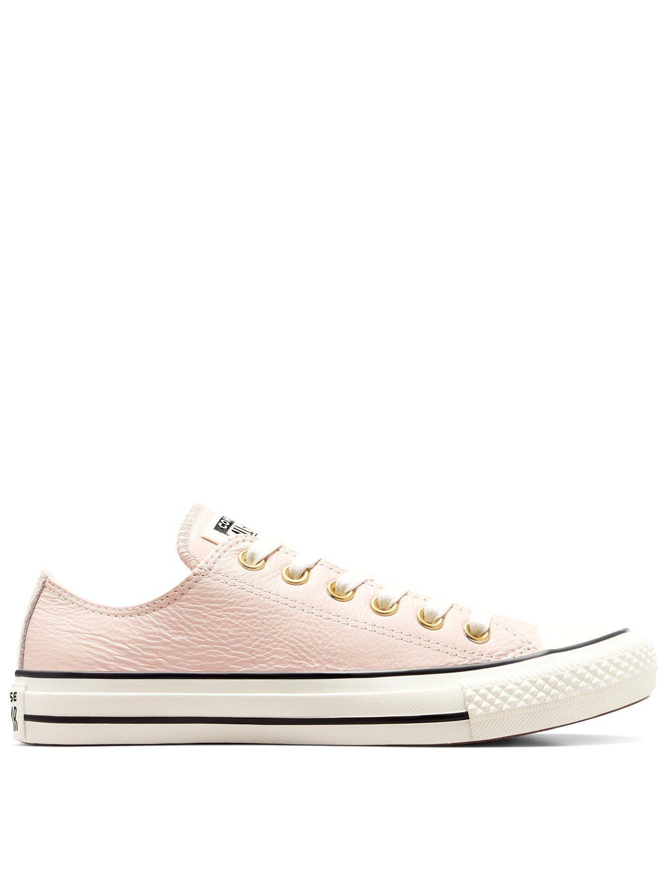 Image 1 of 7 of Converse Womens Chuck Taylor All Star Leather Ox -pink