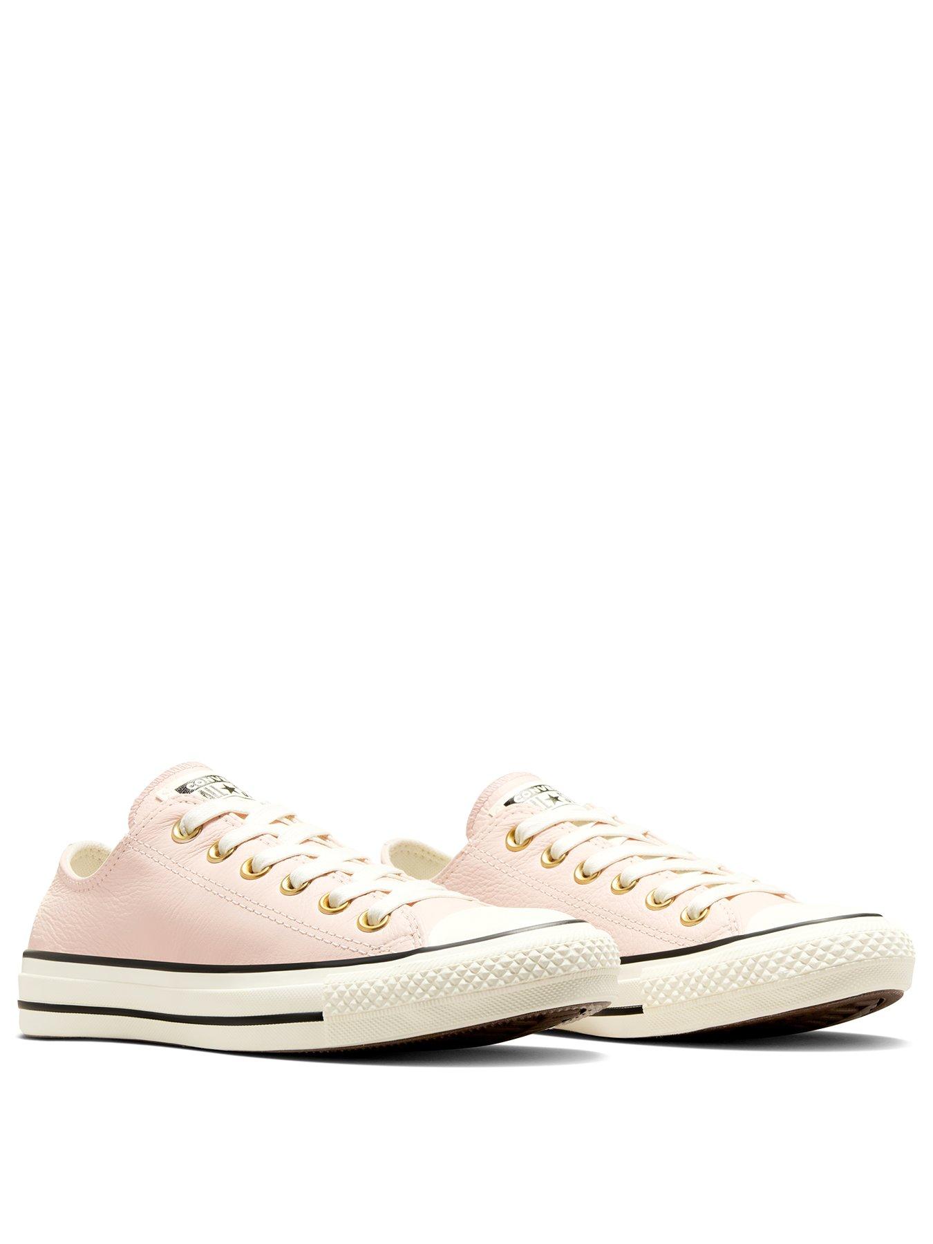Image 2 of 7 of Converse Womens Chuck Taylor All Star Leather Ox -pink
