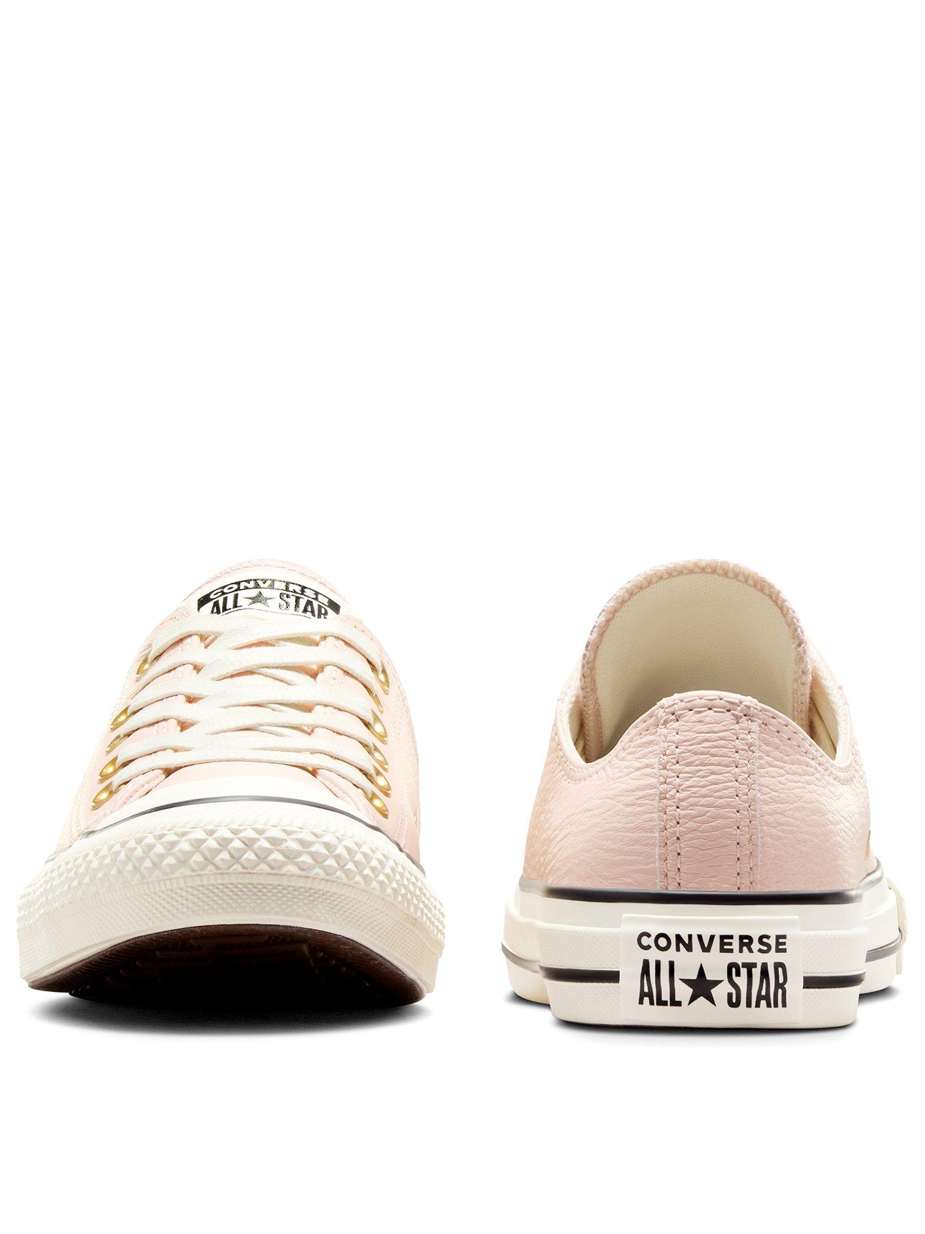 Image 3 of 7 of Converse Womens Chuck Taylor All Star Leather Ox -pink