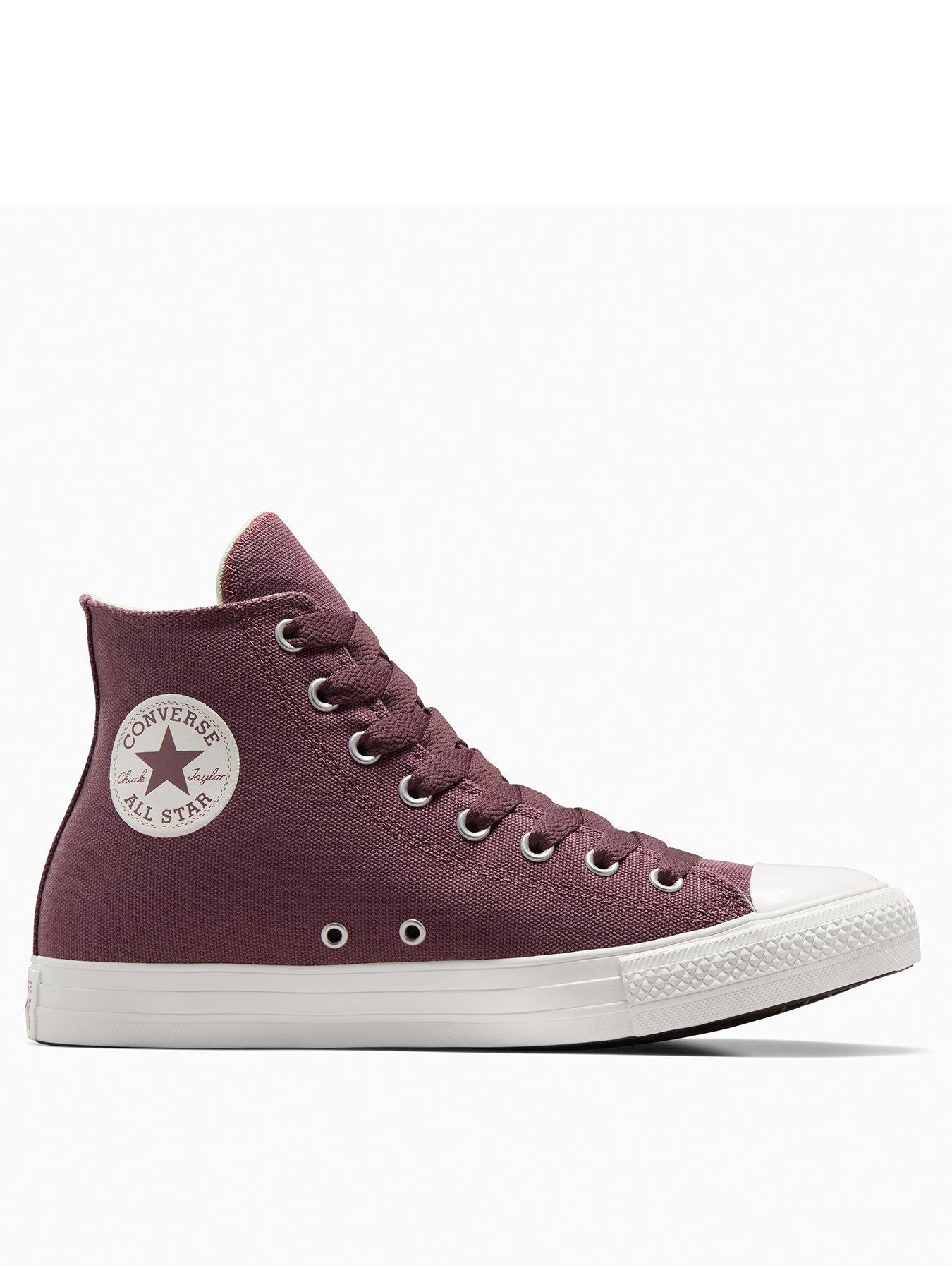 undefined Mens Chuck Taylor All Star Canvas Hi-Top Mixed/Red Cedar/Vintage - Red/White