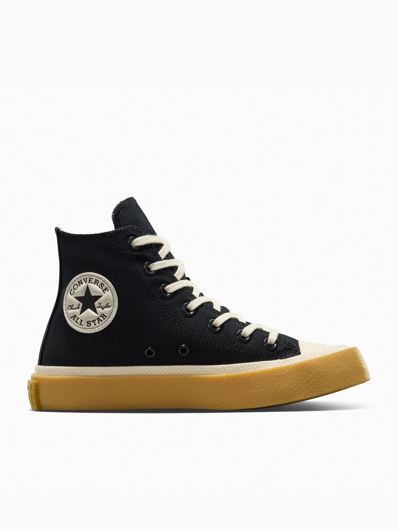 undefined Womens Chuck Taylor All Star Canvas Hi Top - Black