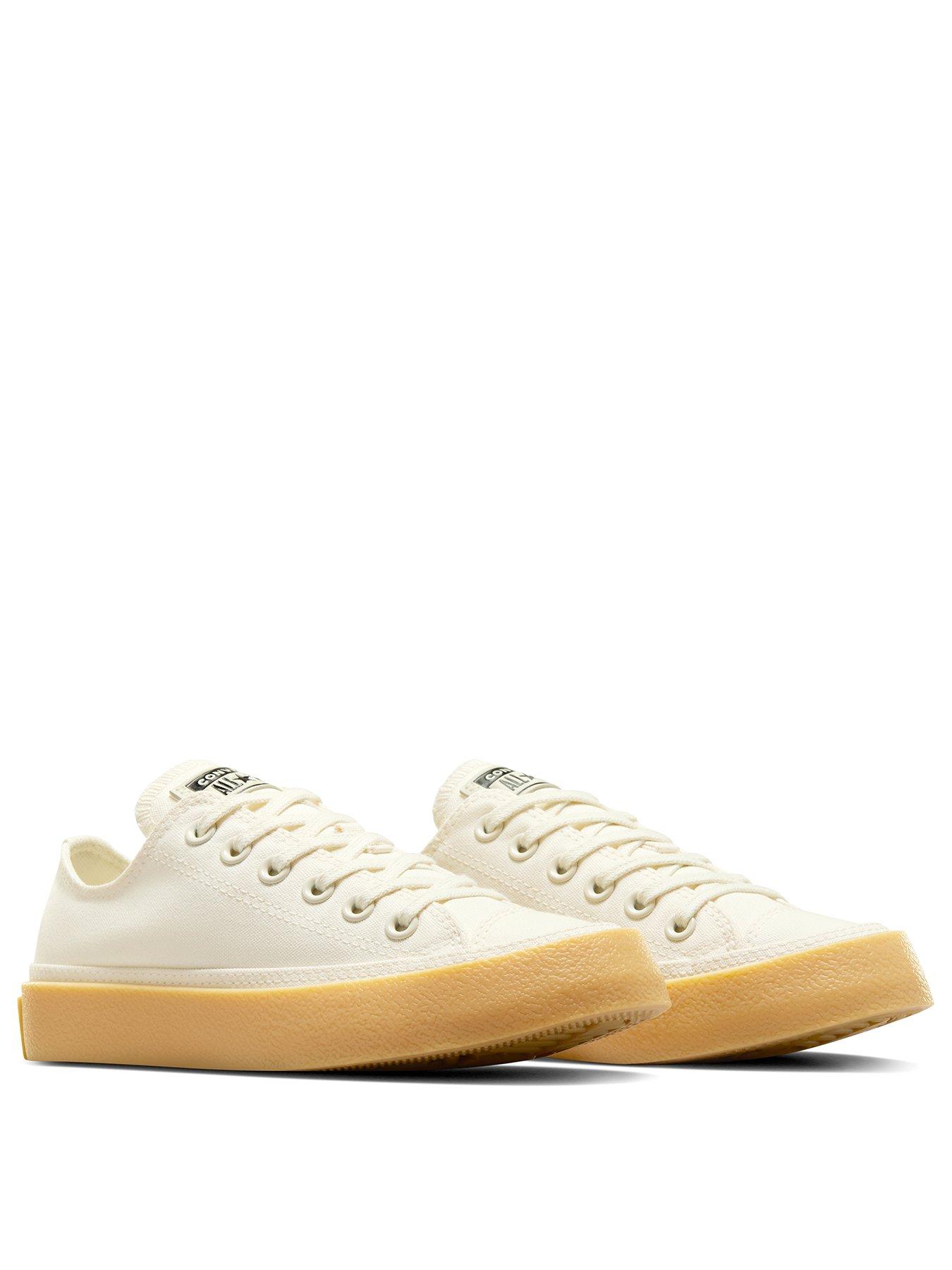 Converse Womens Chuck Taylor All Star Ox Low Top Canvas- Ecru | Very