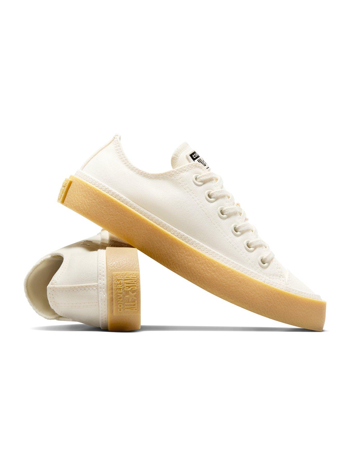 Converse Womens Chuck Taylor All Star Ox Low Top Canvas- Ecru | Very