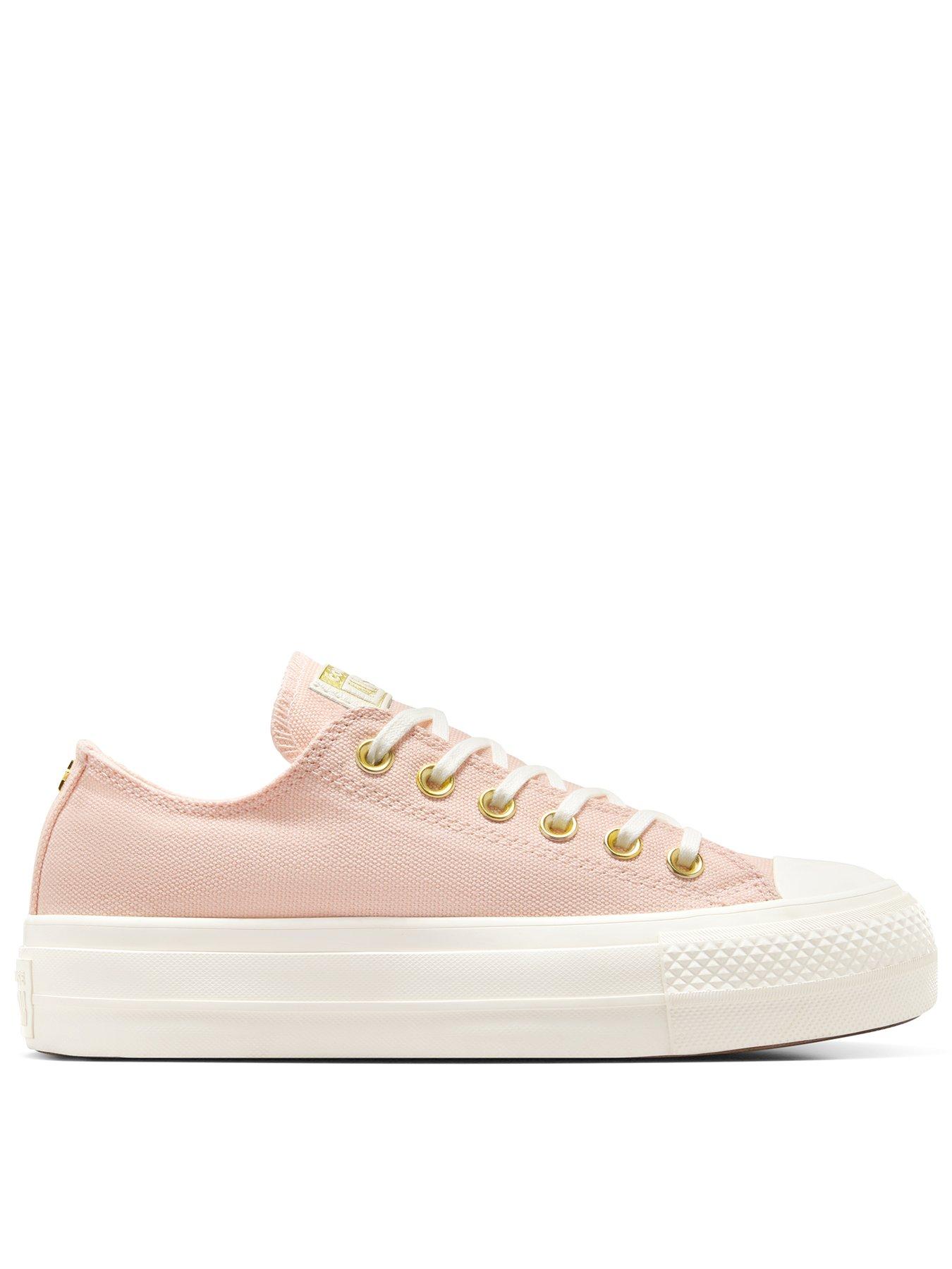 undefined Women's Chuck Taylor All Star Lift Canvas Ox Trainers - Purple