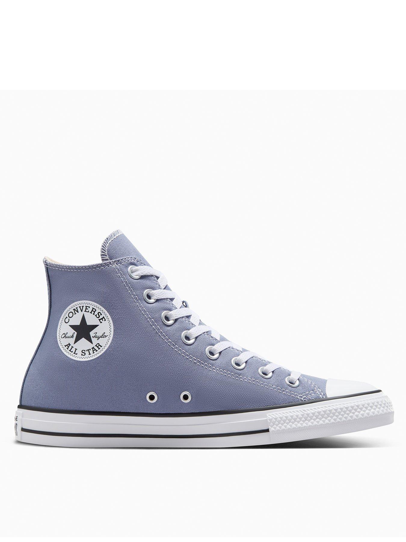 undefined Mens Chuck Taylor All Star Canvas Hi Top Trainers - Grey