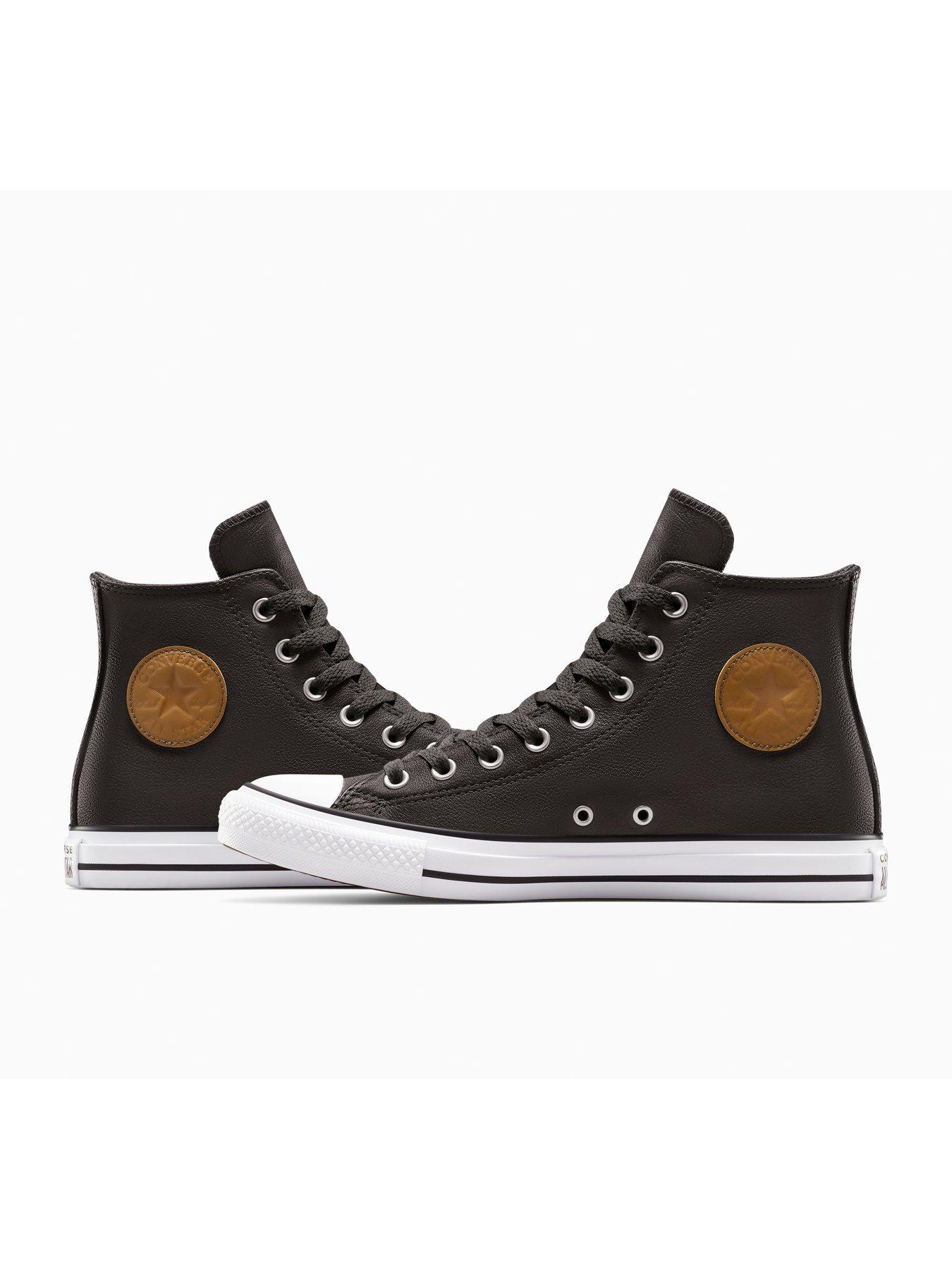 Converse Mens Chuck Taylor All Star Leather Hi Top Trainers