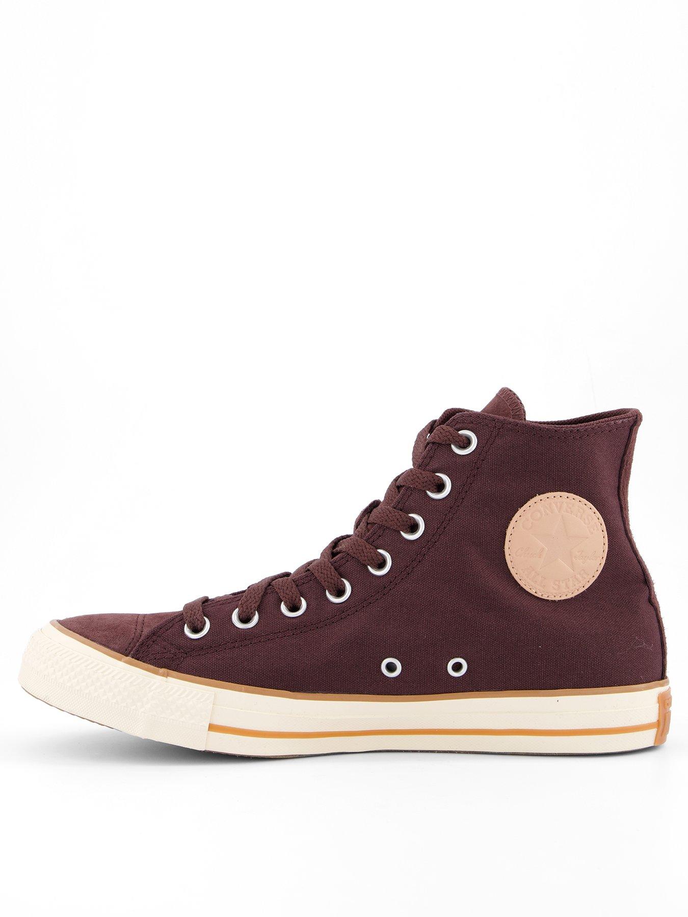 Converse Mens Chuck Taylor All Star Canvas Hi-Tops Rugged Brown