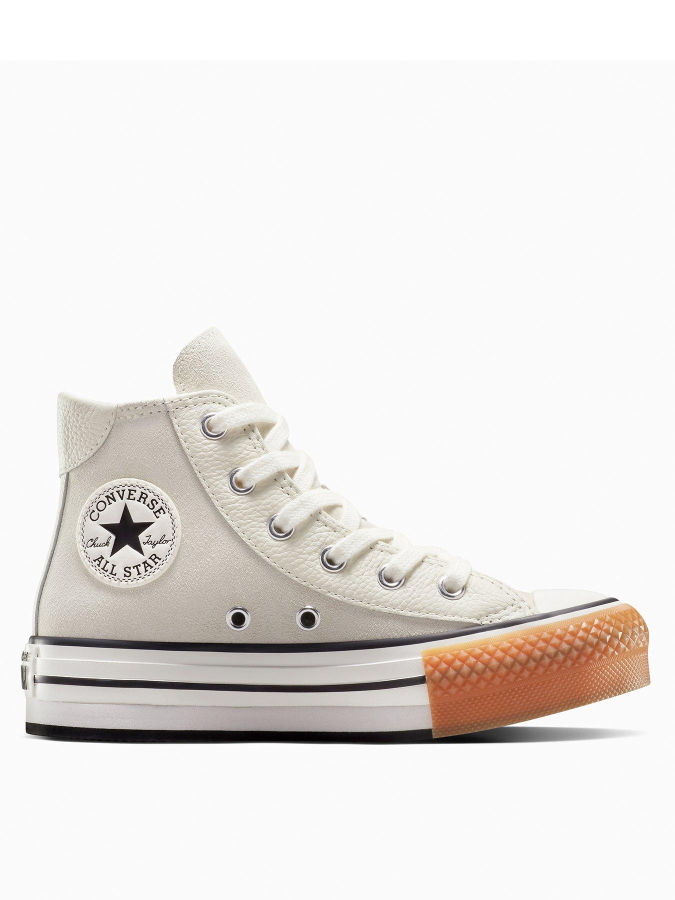 undefined Kids Chuck Taylor All Star Eva Lift Suede Hi Top - Beige