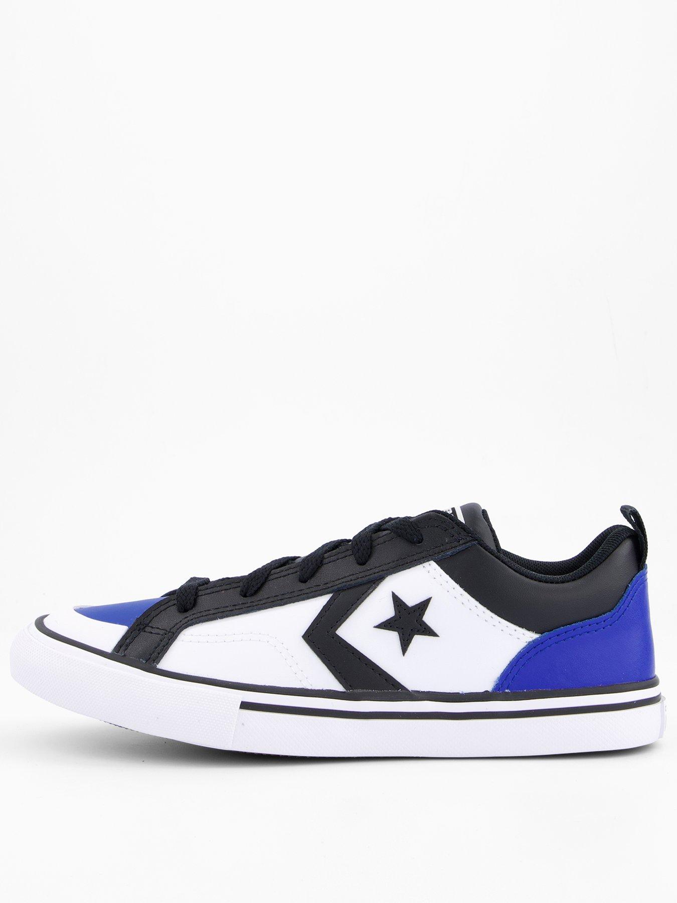 Image 1 of 7 of Converse Junior Pro Blaze Trainers - White/Blue/Black