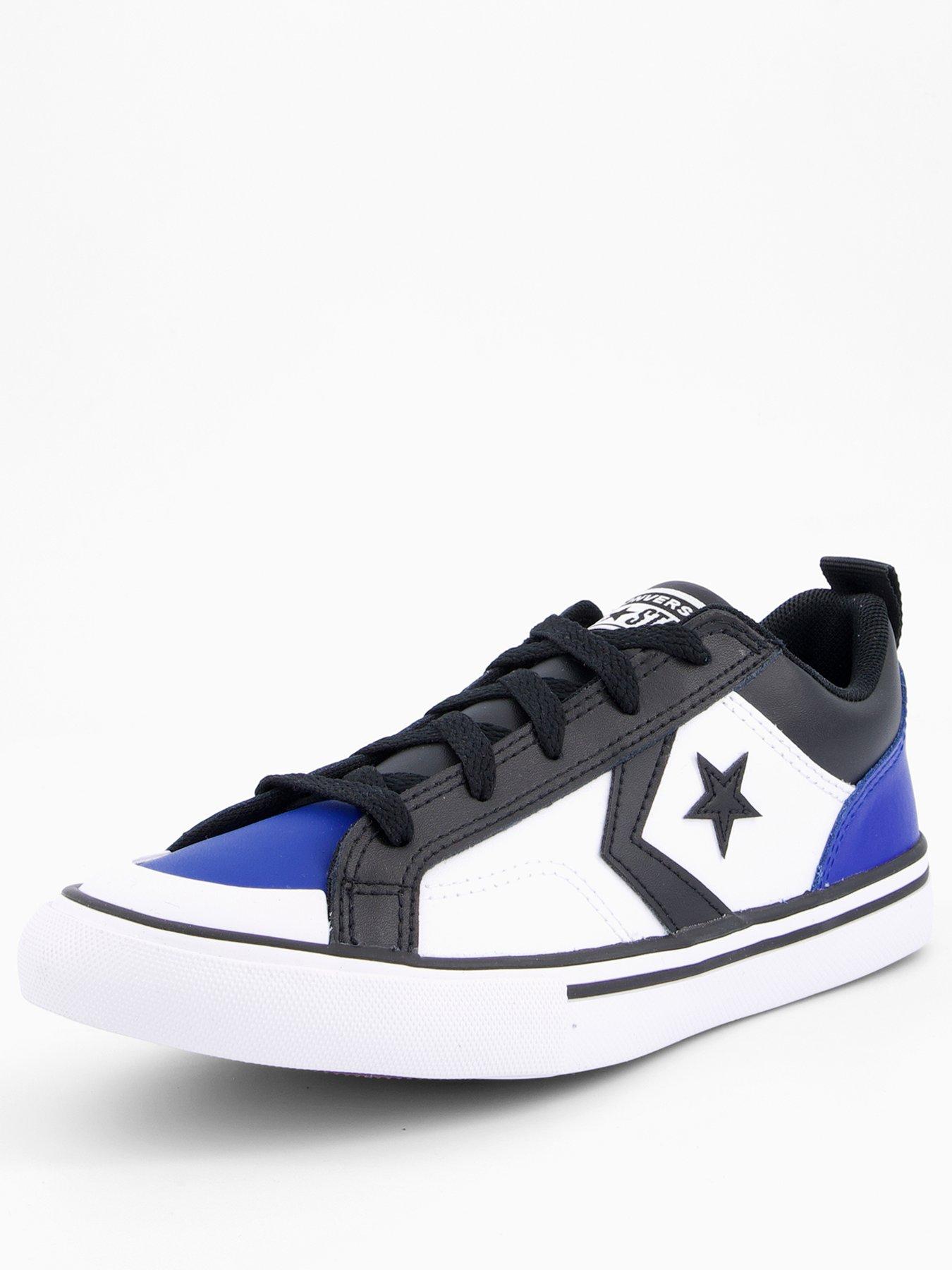 Image 2 of 7 of Converse Junior Pro Blaze Trainers - White/Blue/Black