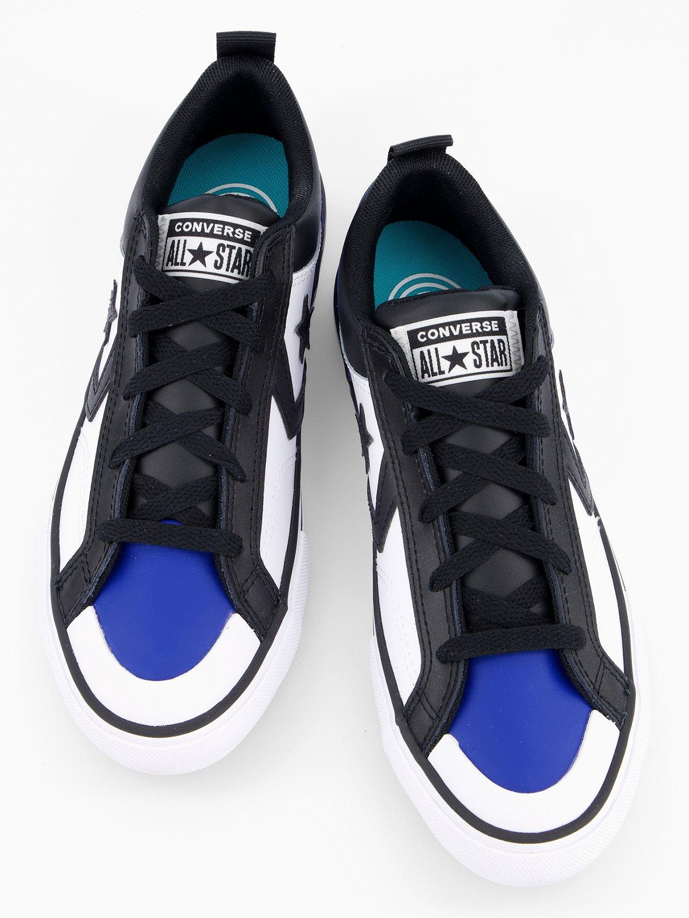 Image 3 of 7 of Converse Junior Pro Blaze Trainers - White/Blue/Black