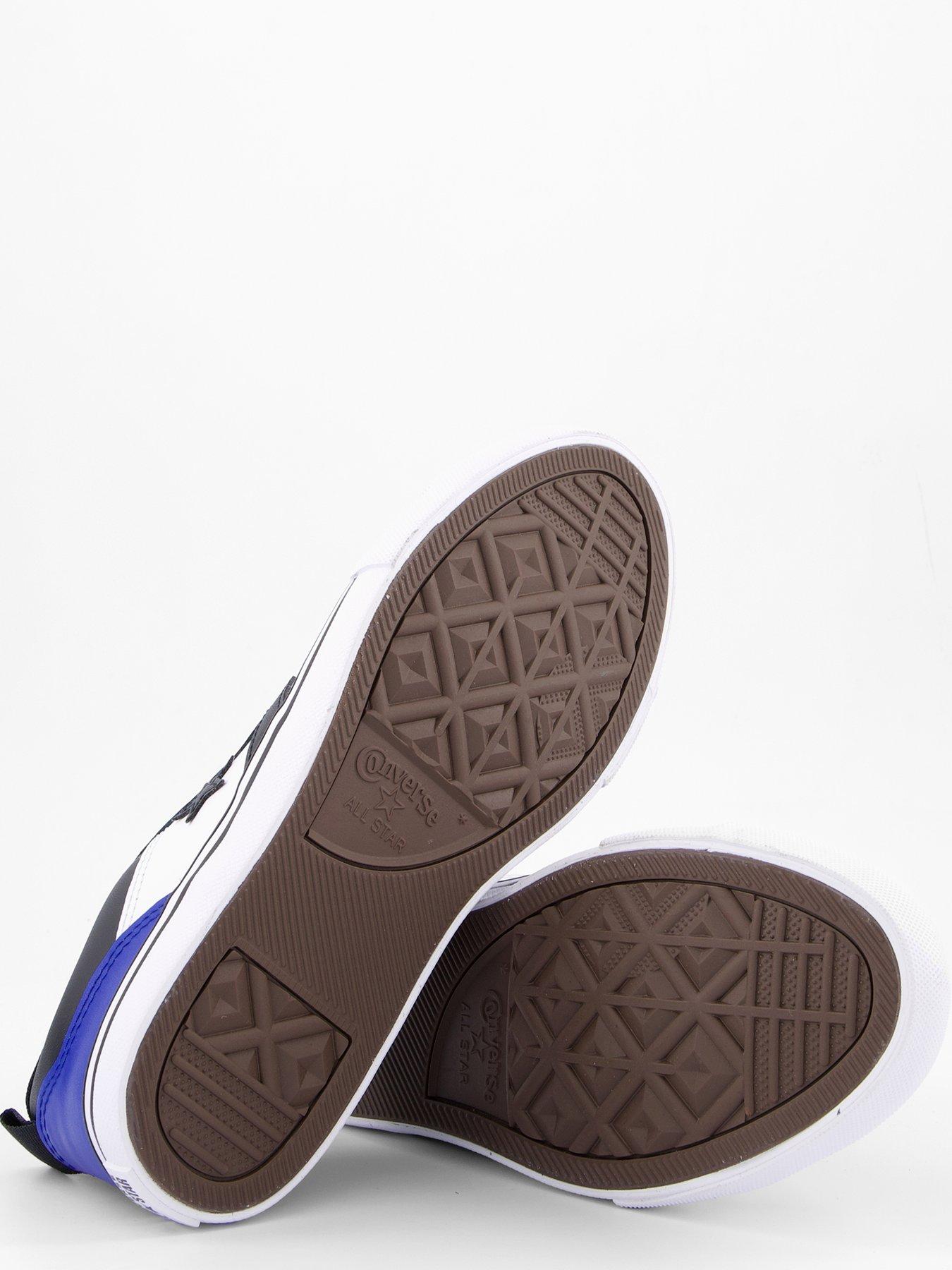 Image 4 of 7 of Converse Junior Pro Blaze Trainers - White/Blue/Black