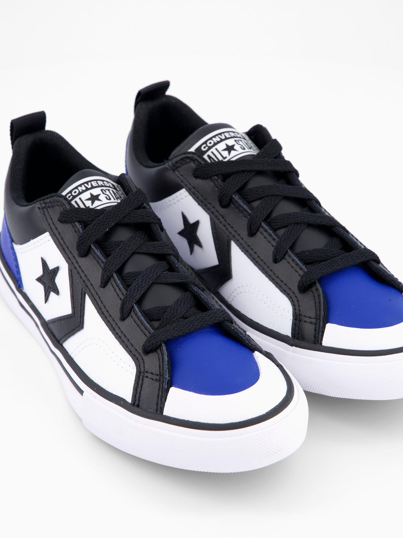 Image 5 of 7 of Converse Junior Pro Blaze Trainers - White/Blue/Black