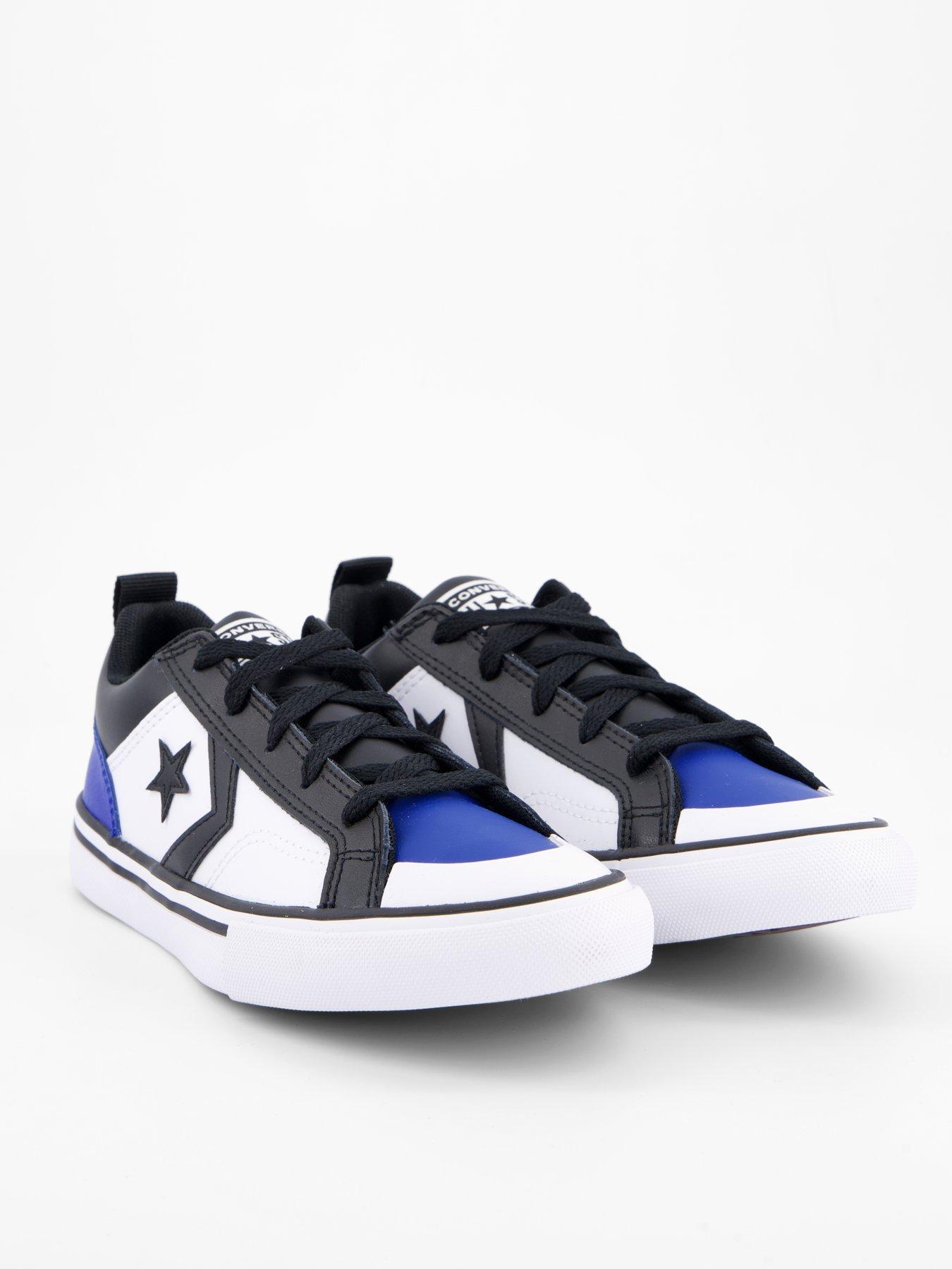 Image 6 of 7 of Converse Junior Pro Blaze Trainers - White/Blue/Black